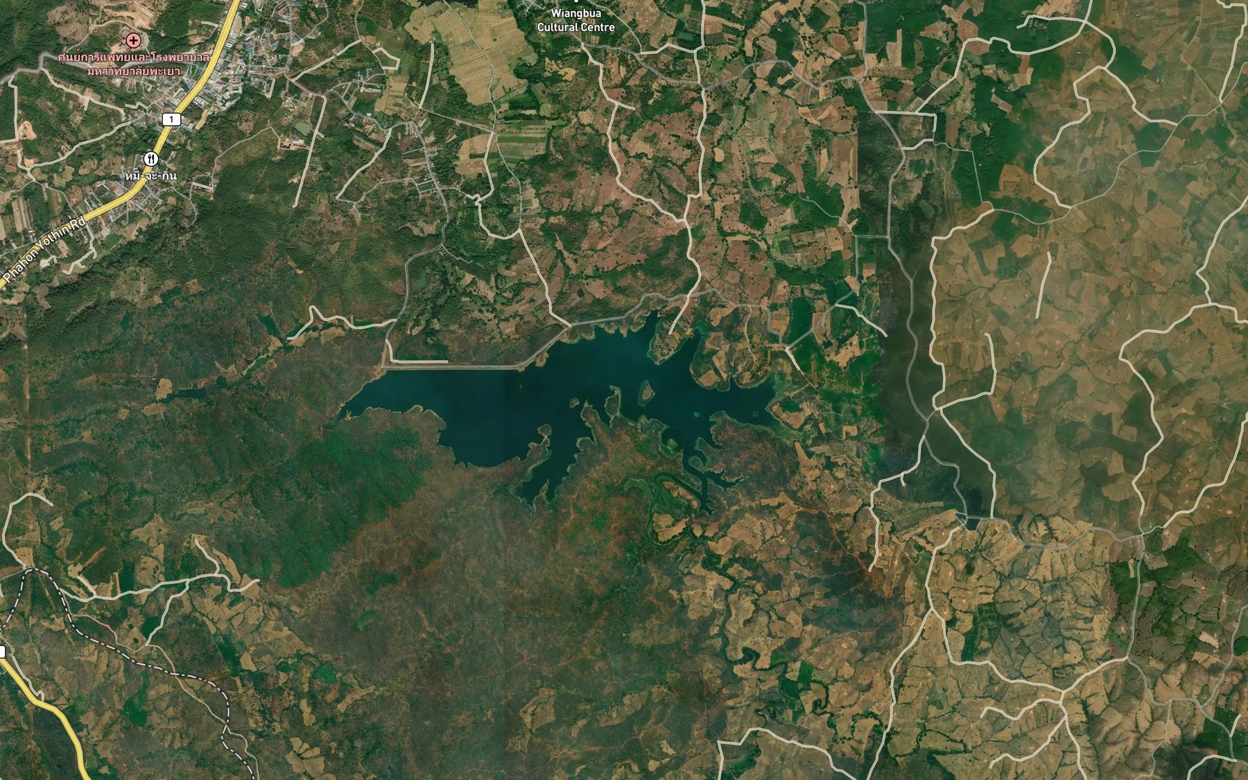 Satellite map of the Ang Kep Nam Mae Tam