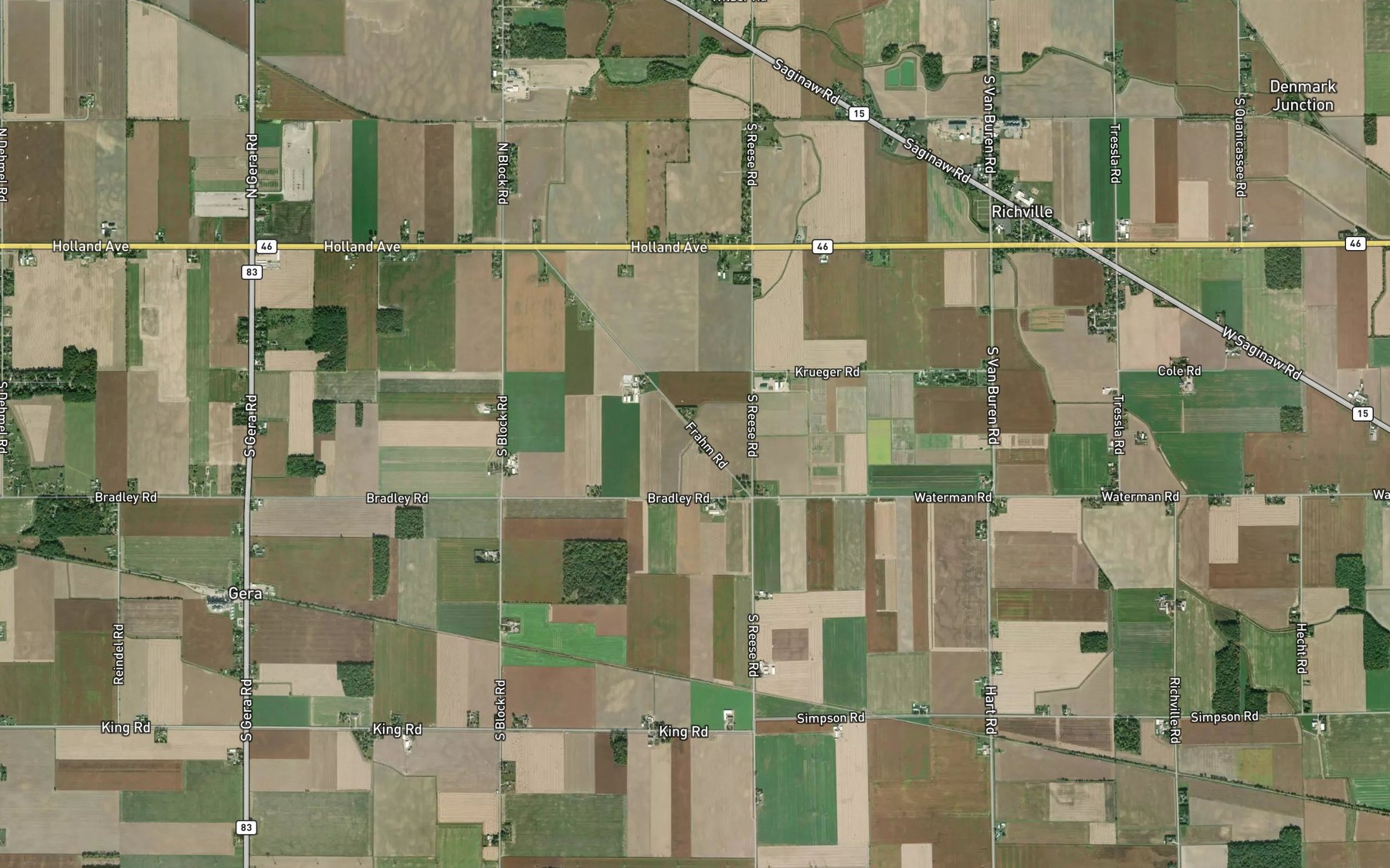 Satellite map of the Lotter Drain