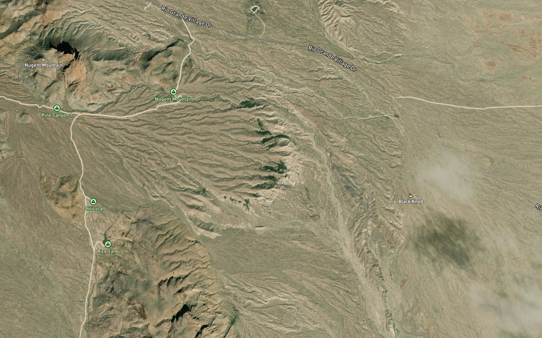 Satellite map of the Chilicotal Spring