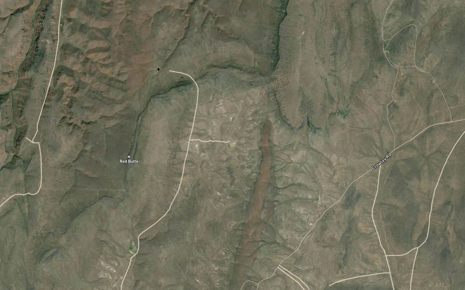 Satellite map of the Red Basin Reservoir