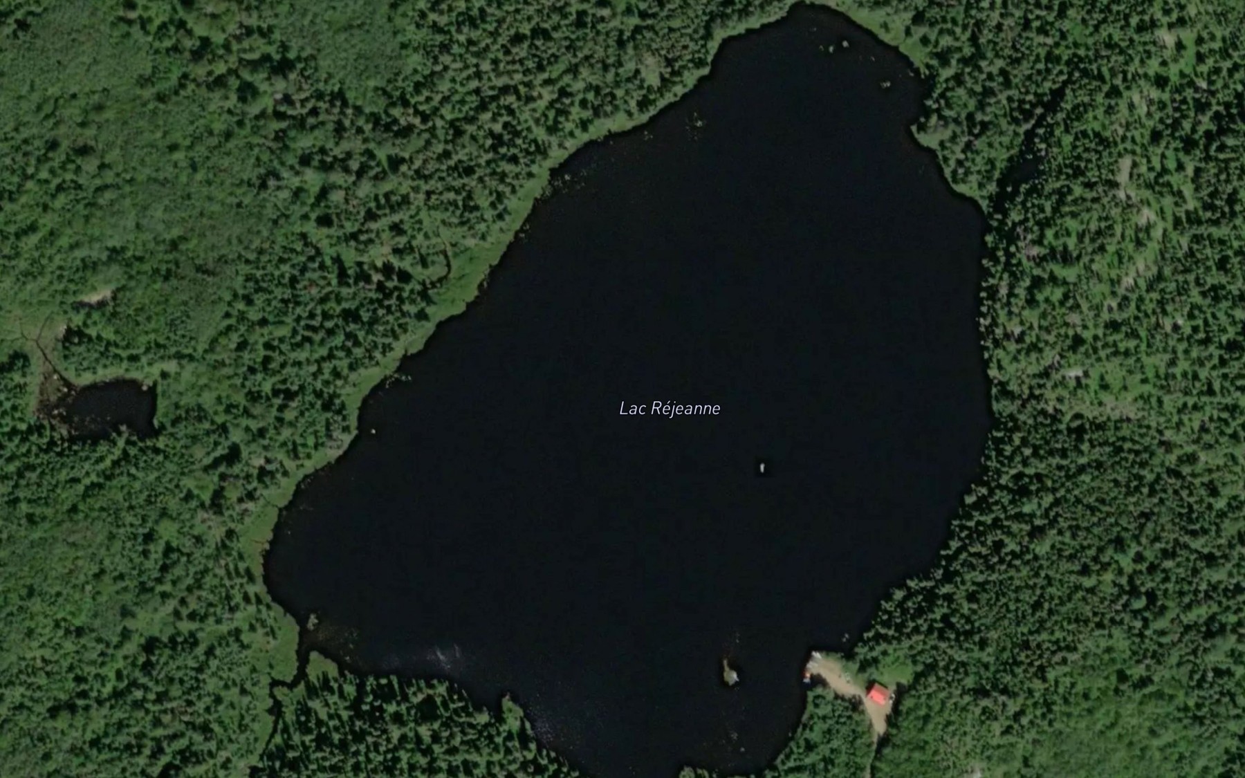 Satellite map of the Lac Rejeanne