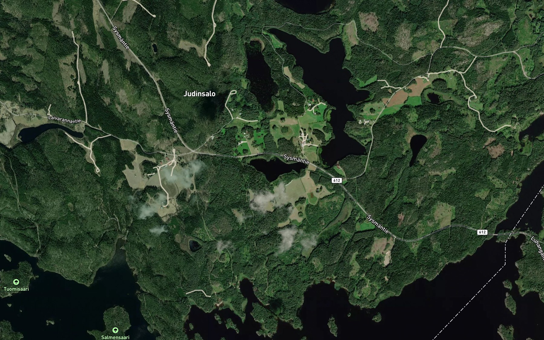 Satellite map of the Turanen