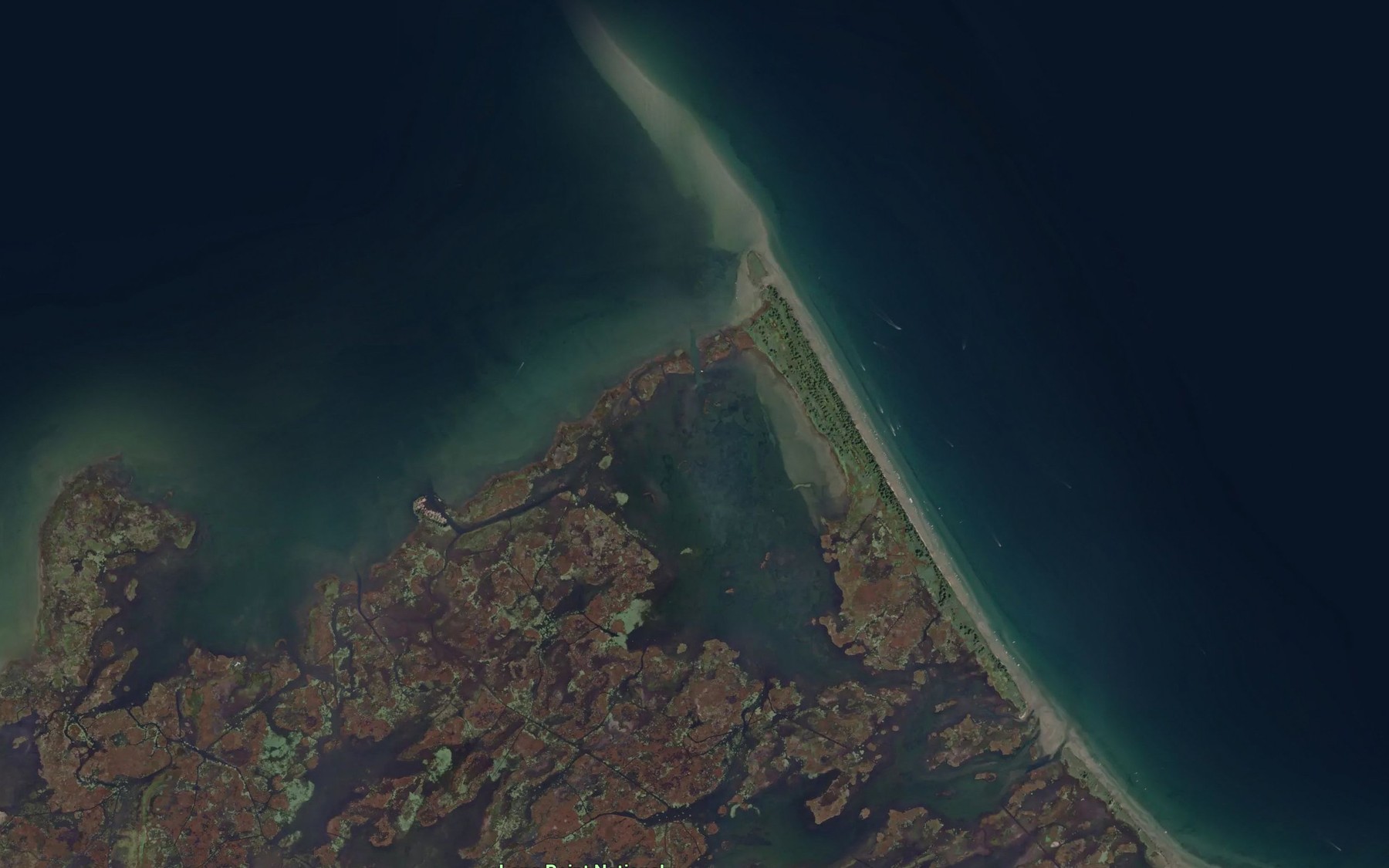 Satellite map of the Island Pond