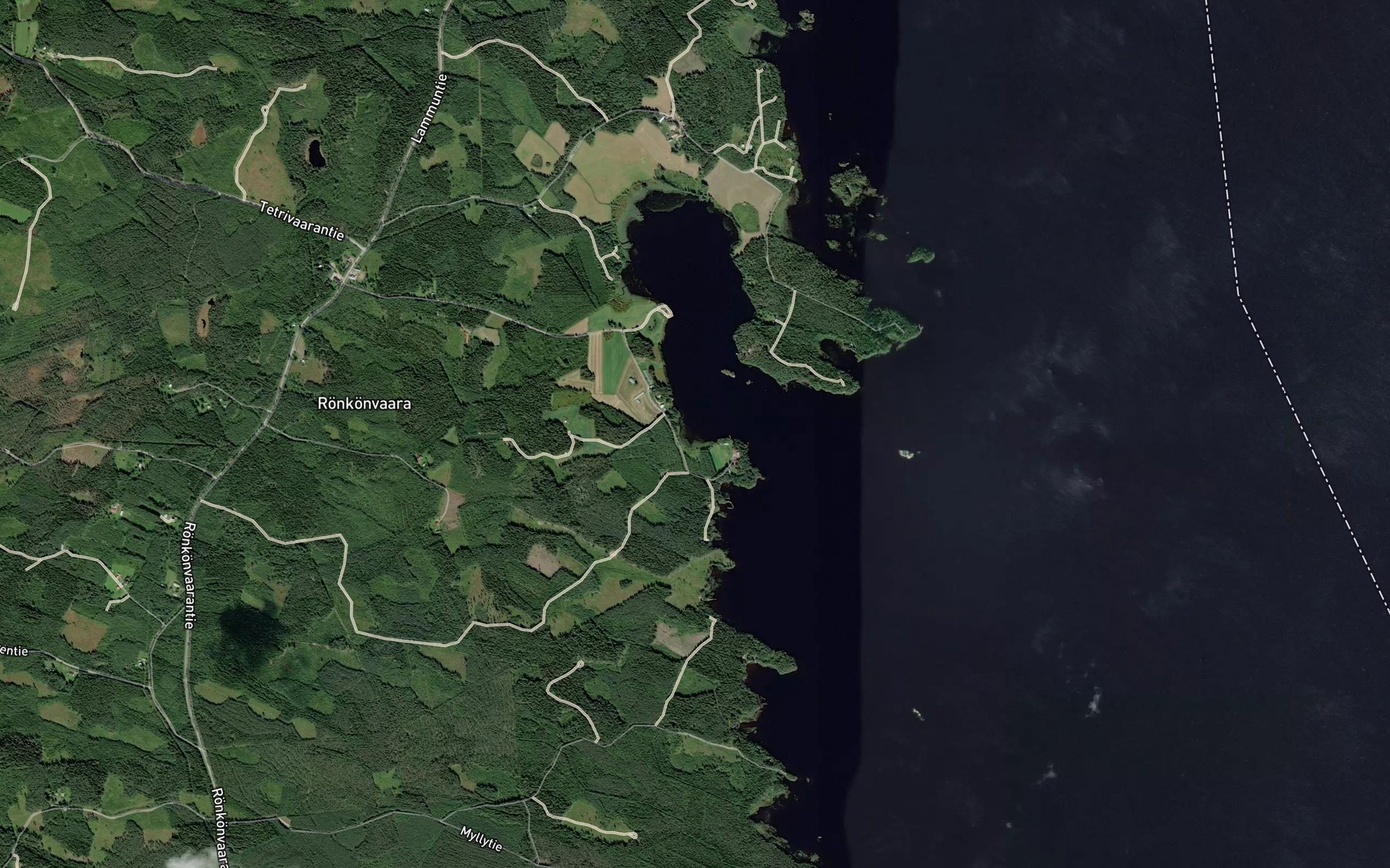 Satellite map of the Nuottalahti
