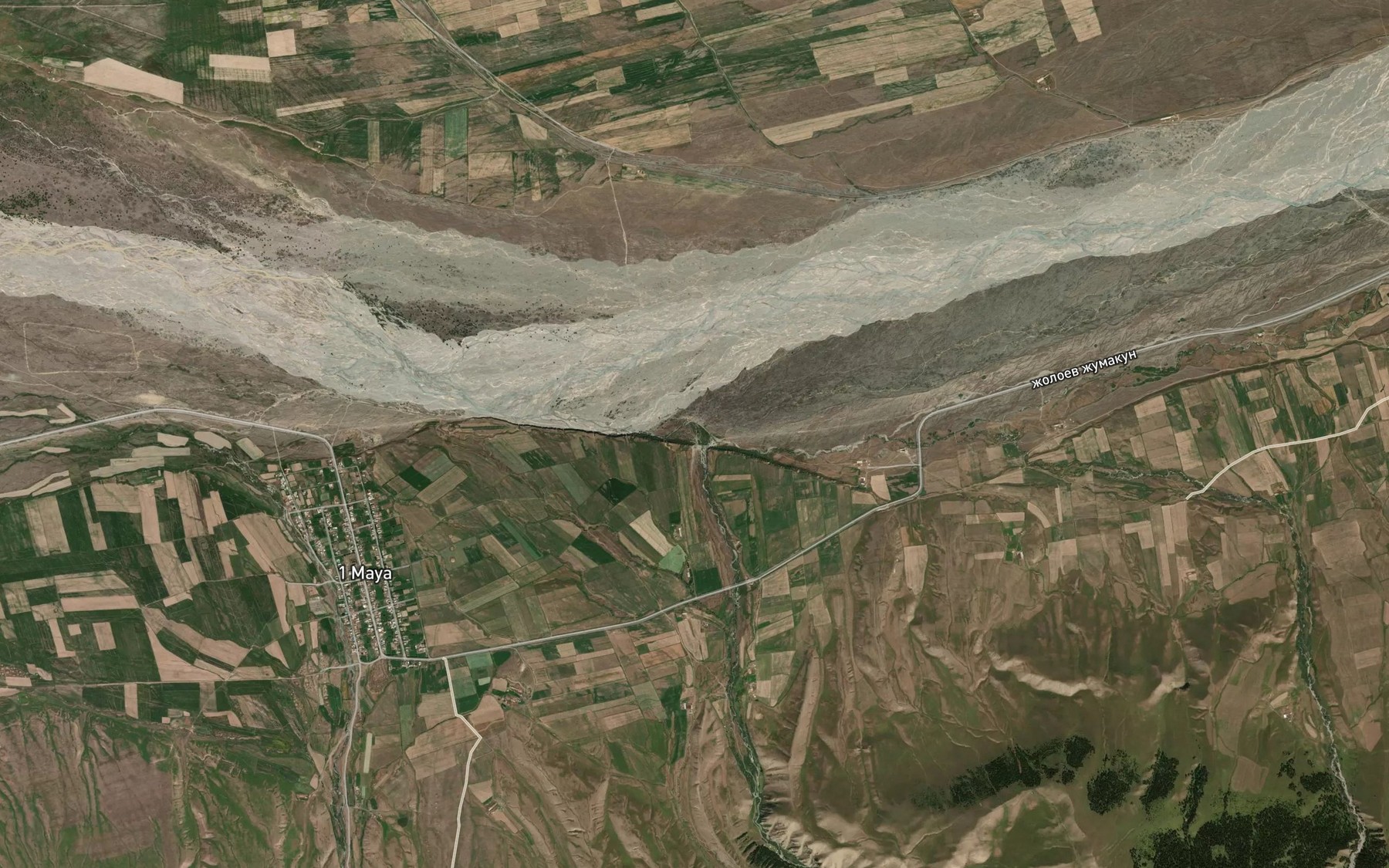 Satellite map of the Dzhalbogoshty