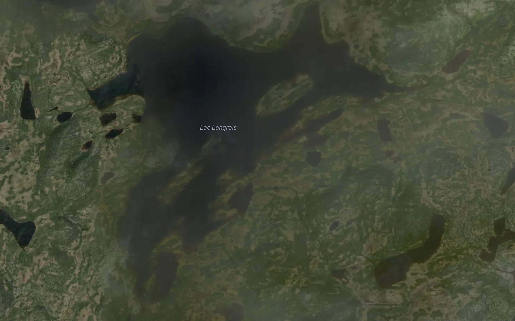 Satellite map of the Lac Longrais