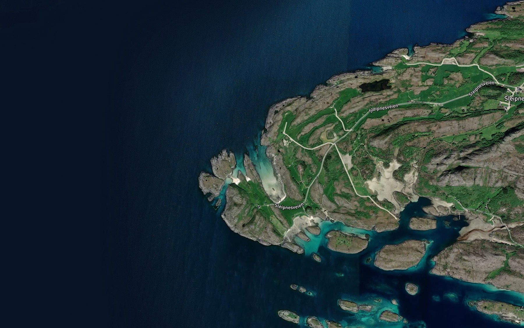 Satellite map of the Nordvika