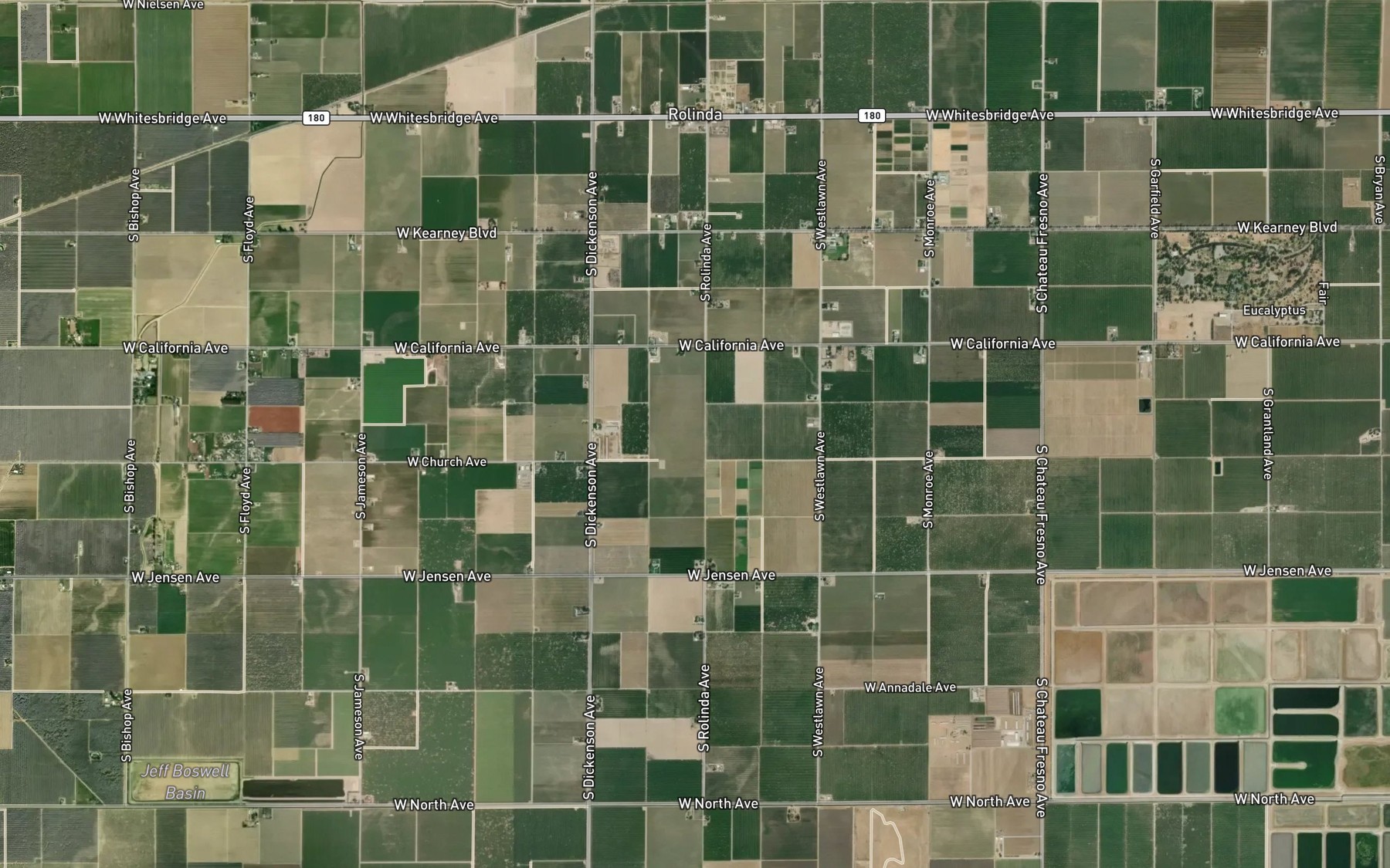 Satellite map of the Center Rolinda Ditch