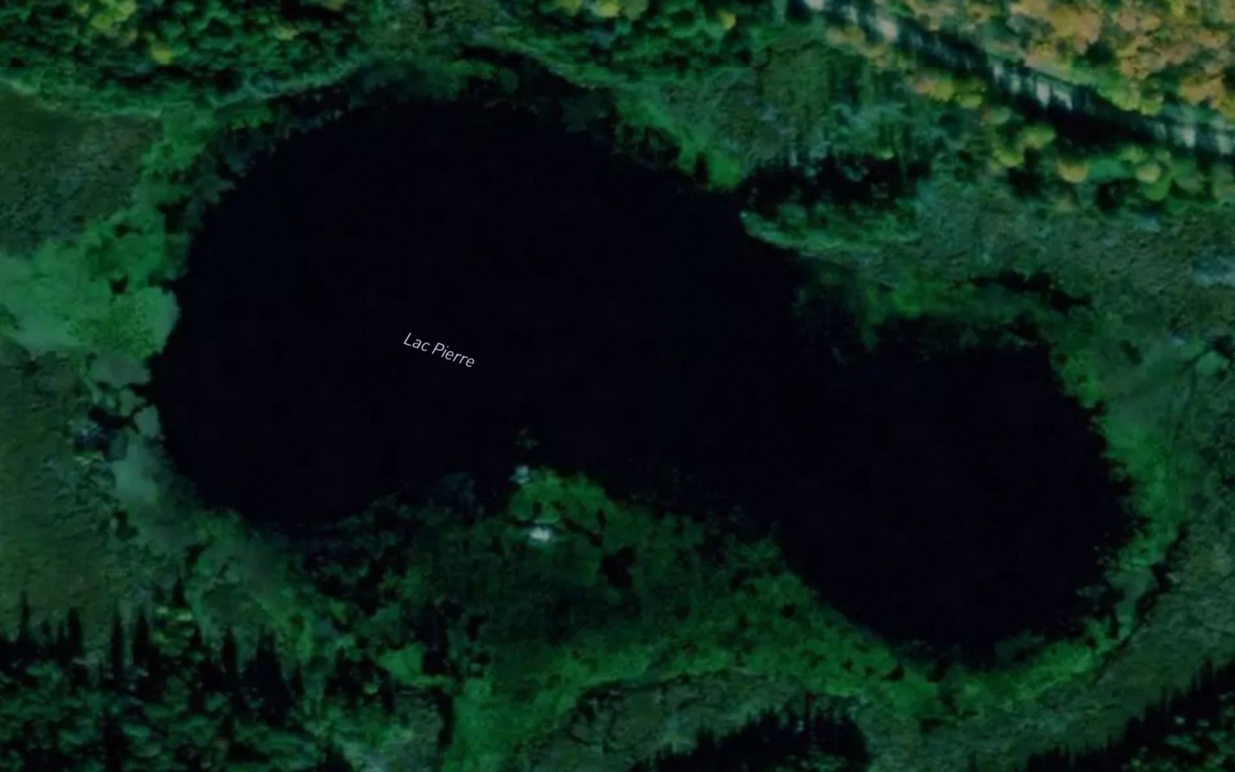 Satellite map of the Lac Pierre