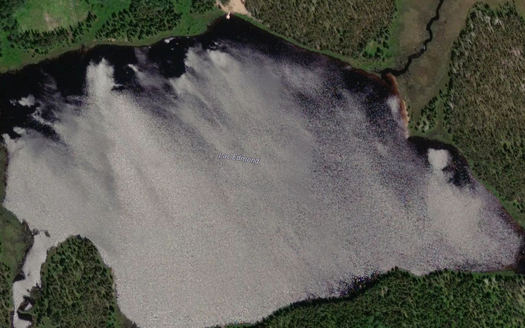 Satellite map of the Lac Edmond