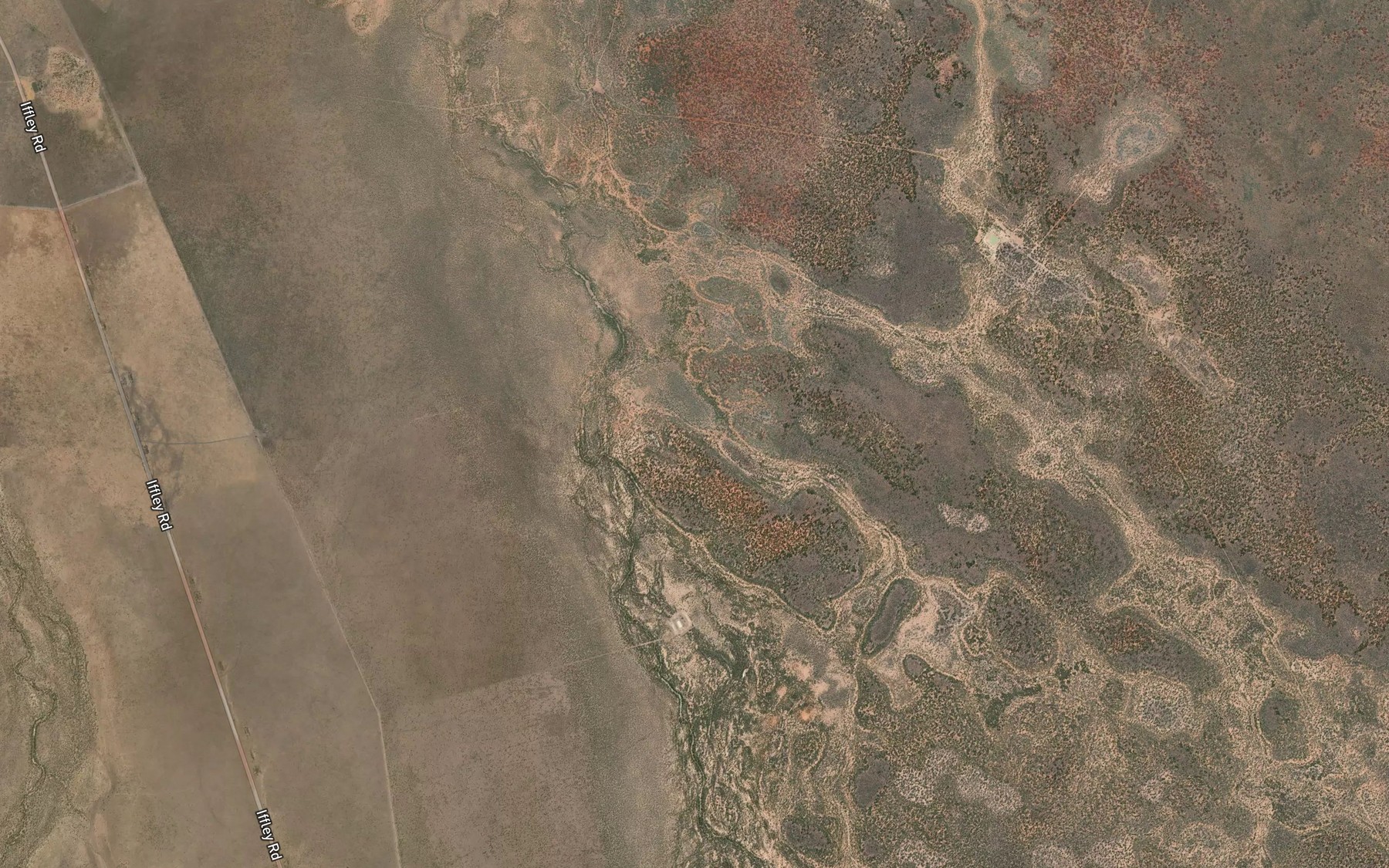 Satellite map of the Forest Creek