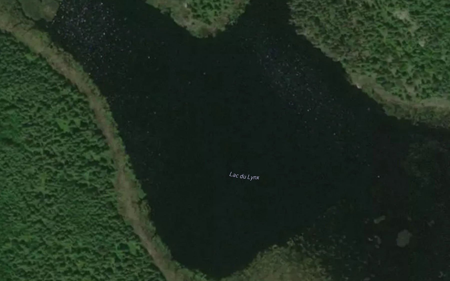 Satellite map of the Lac du Lynx