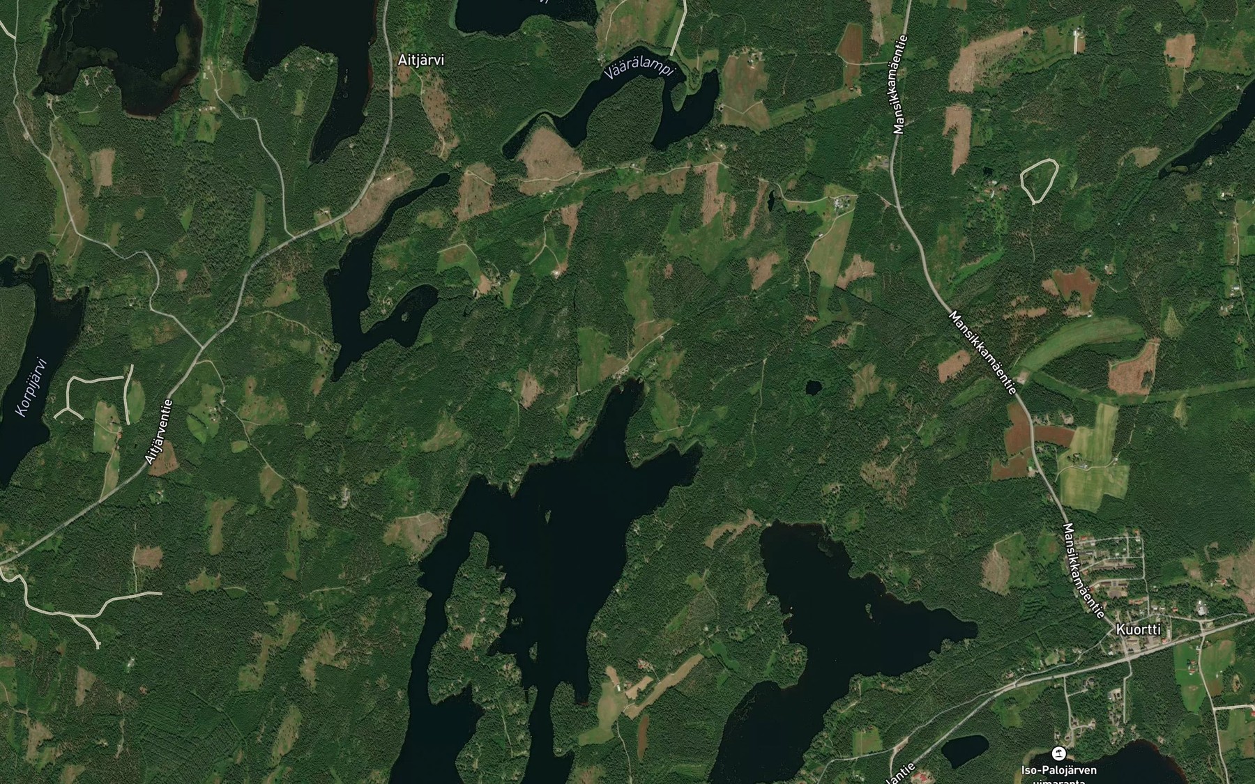 Satellite map of the Pitkalahti