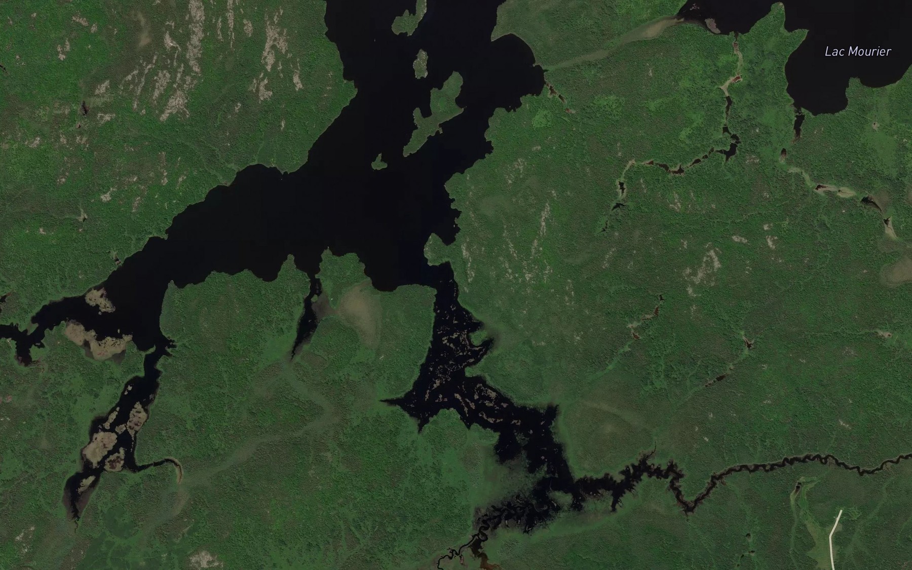 Satellite map of the Riviere Claire