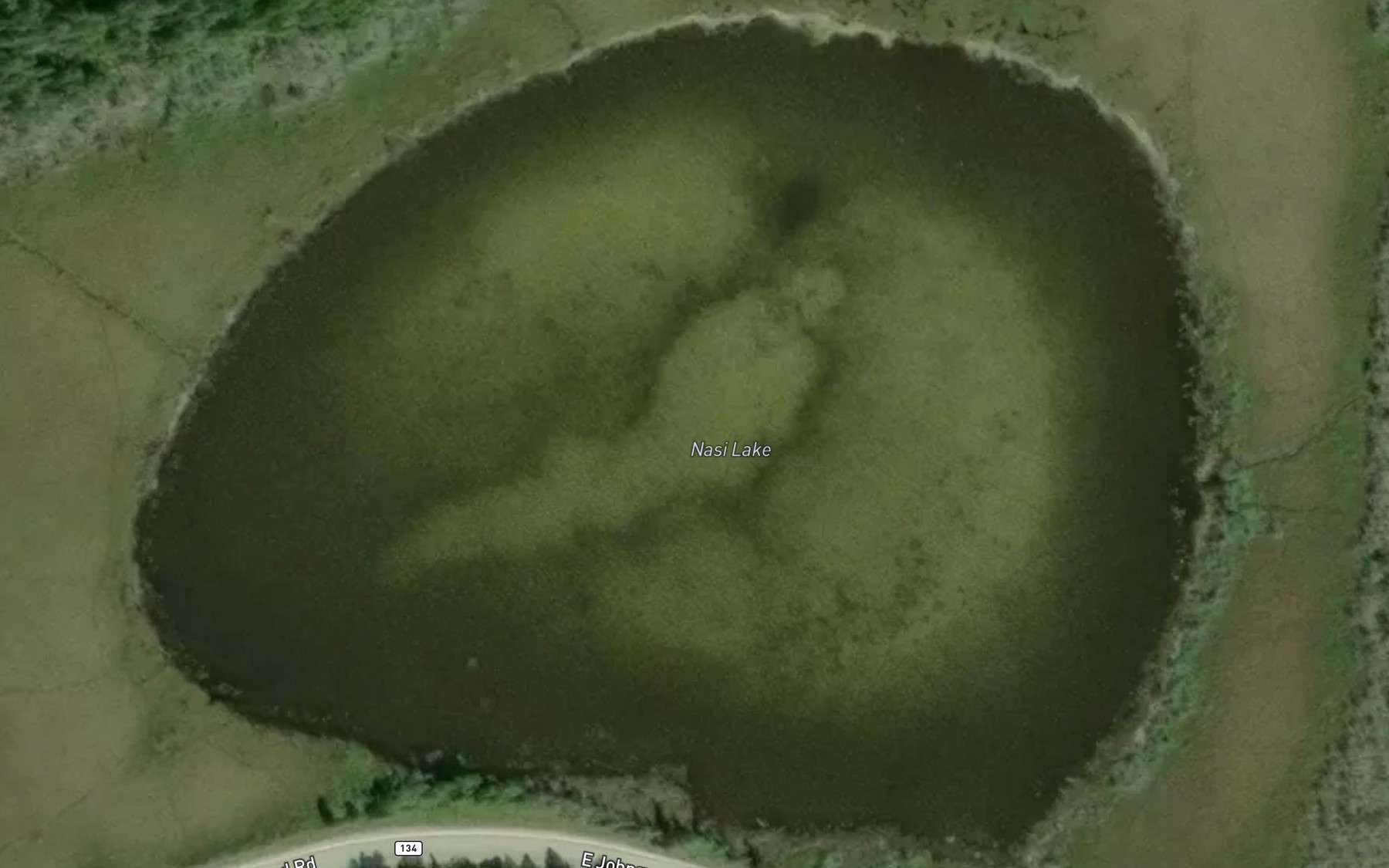 Satellite map of the Nasi Lake