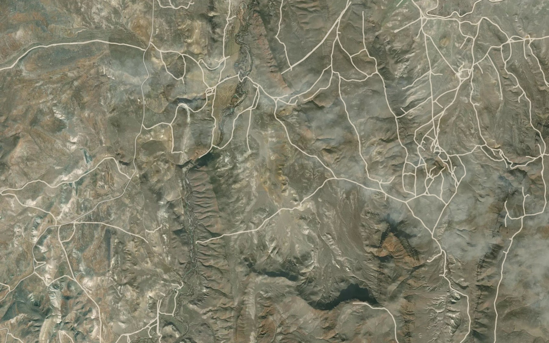 Satellite map of the Ant Hill Reservoir
