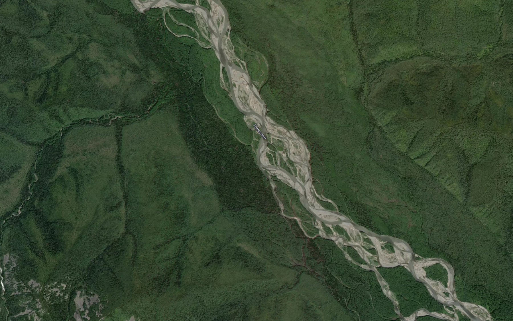 Satellite map of the Oyur