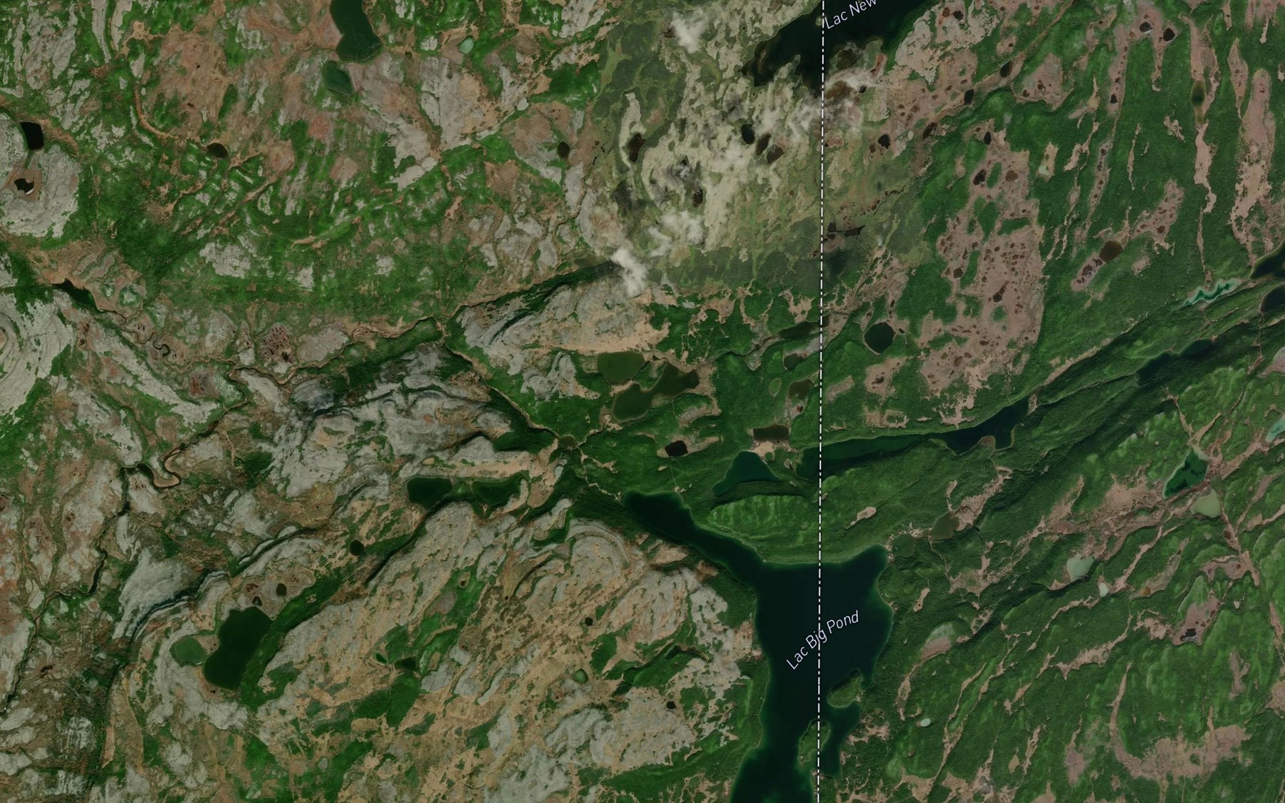Satellite map of the Etang Old Cabin