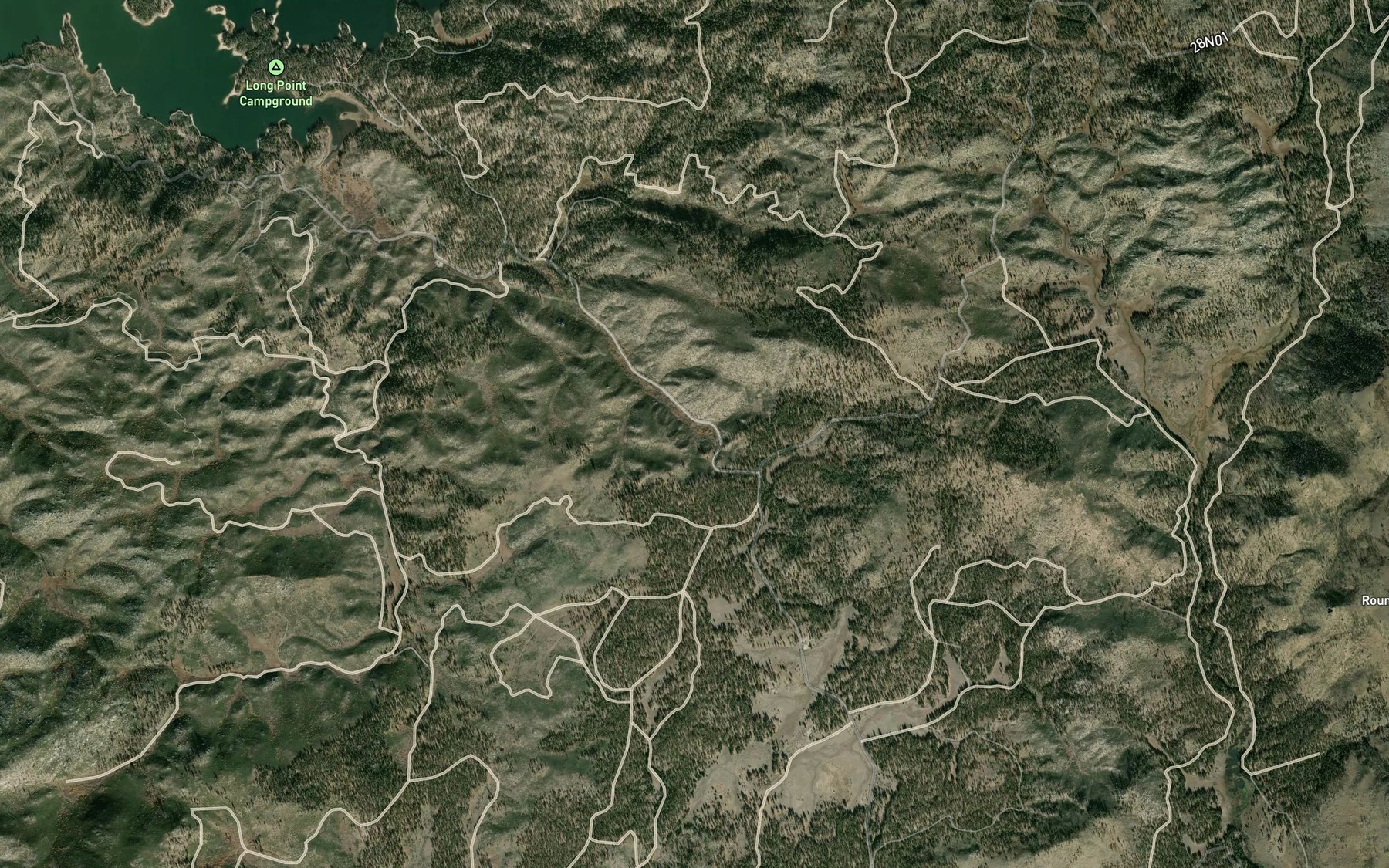Satellite map of the Chipmunk Spring