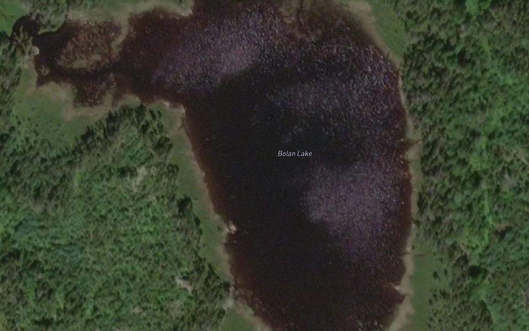 Satellite map of the Bolan Lake