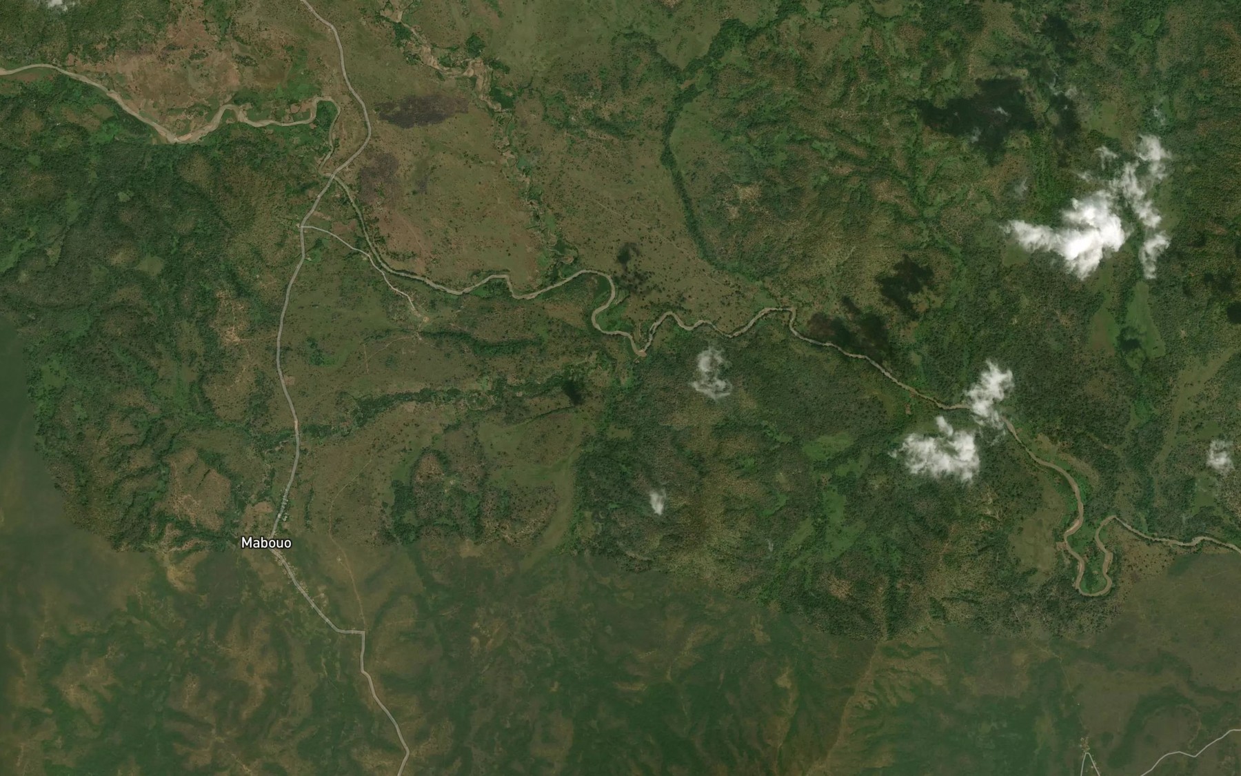 Satellite map of the Nkwamfou