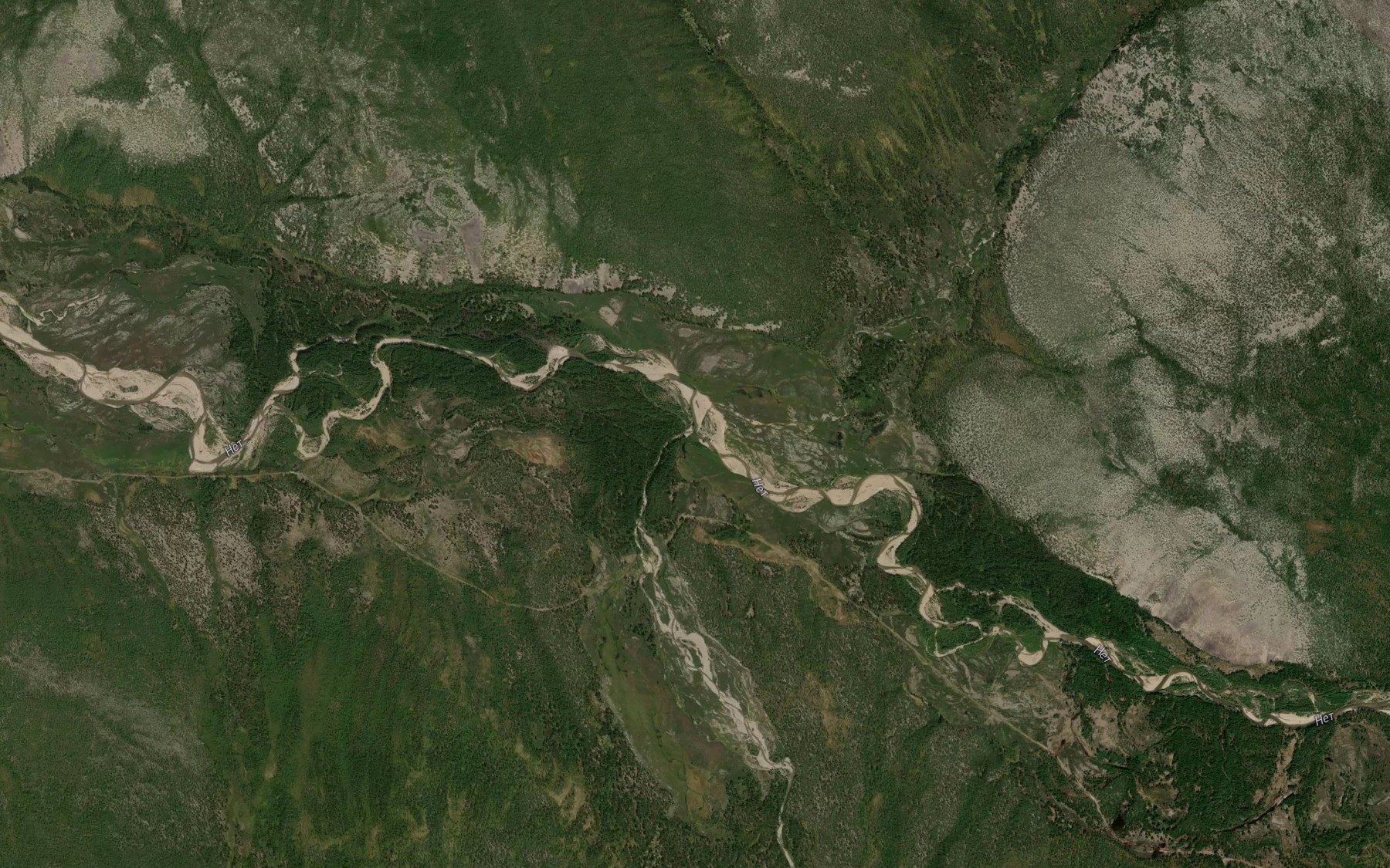Satellite map of the Unandya