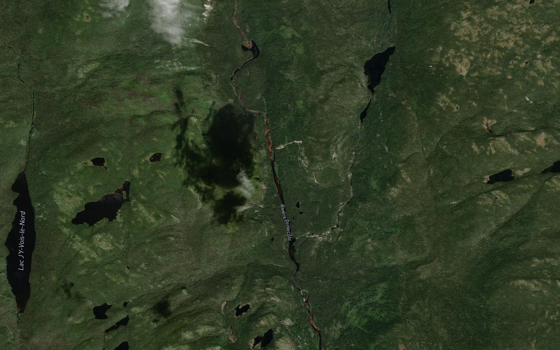 Satellite map of the Riviere Caotibi