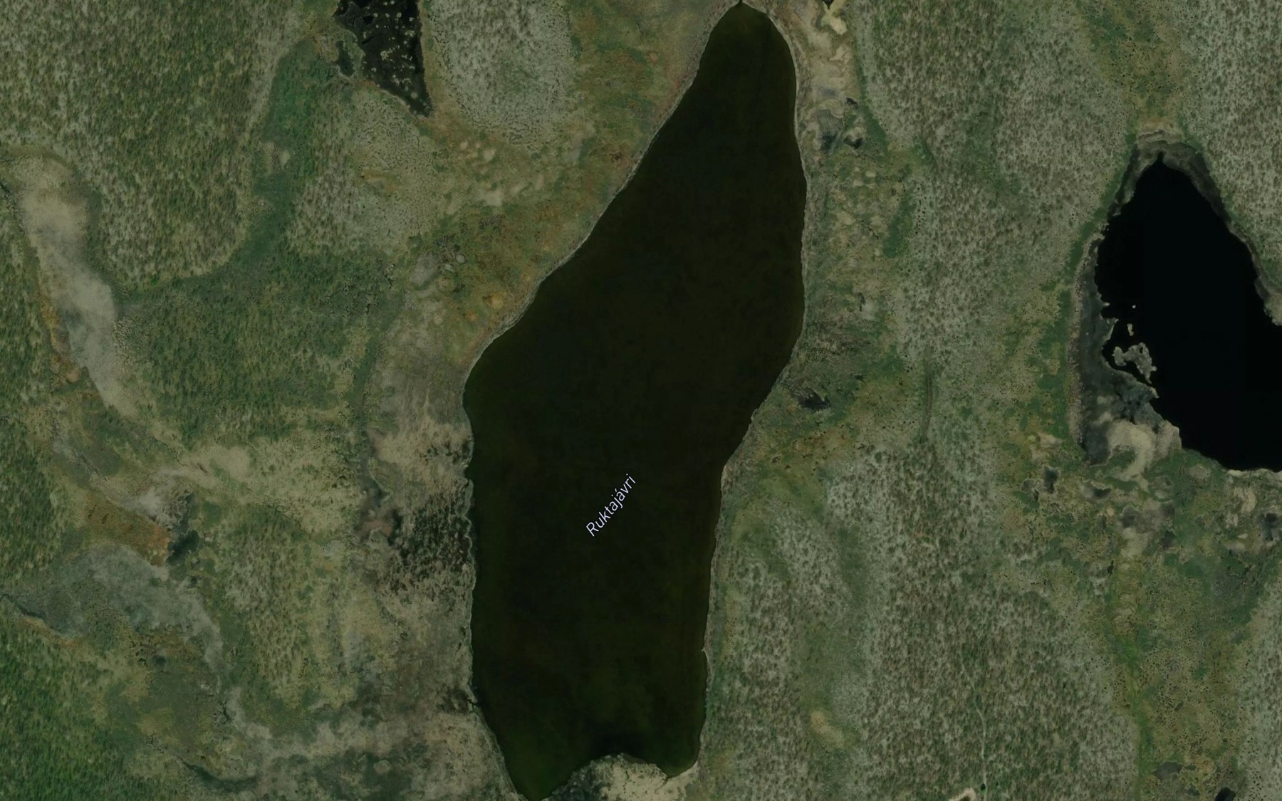 Satellite map of the Ruktajavri