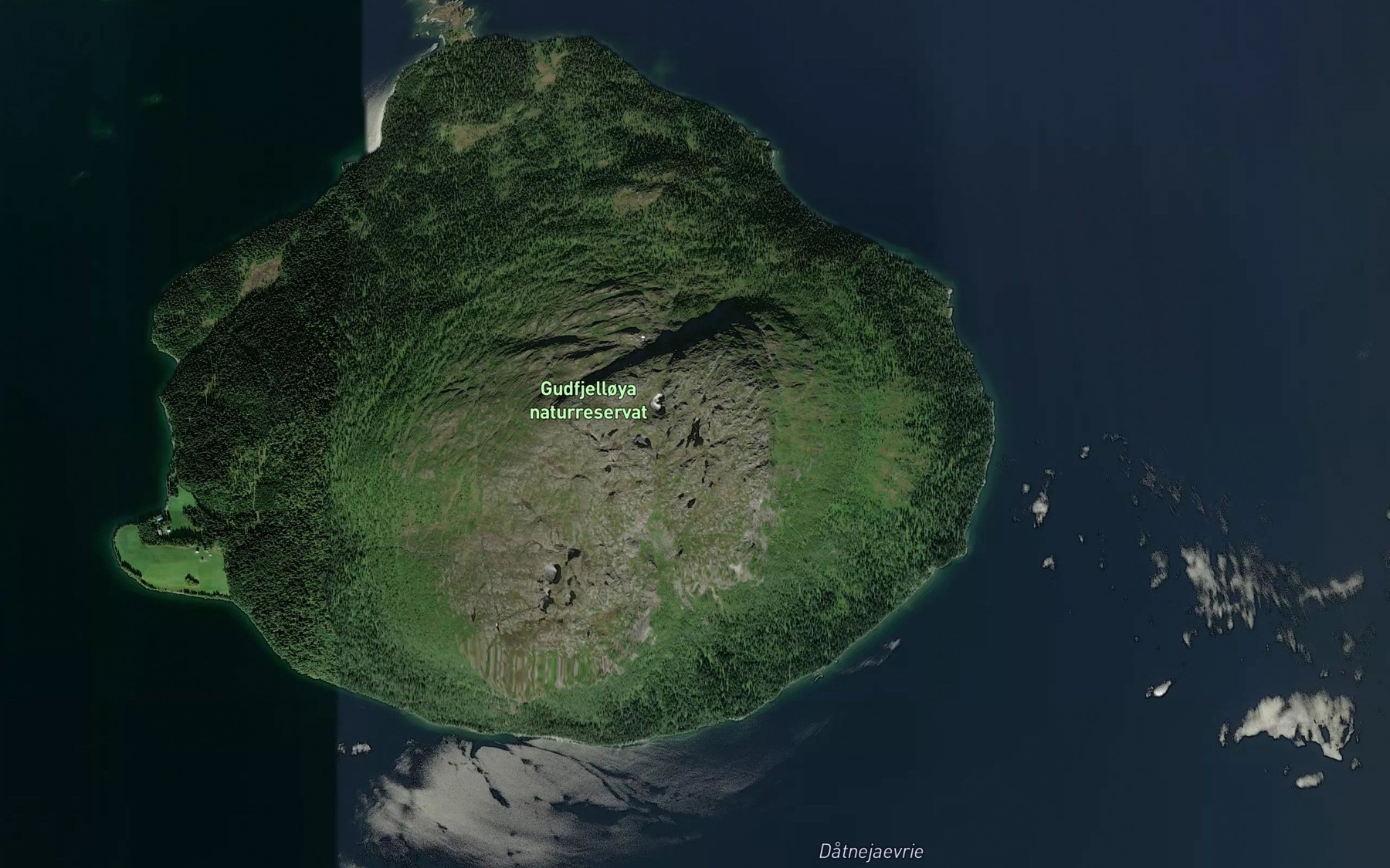 Satellite map of the Hummelsjoen