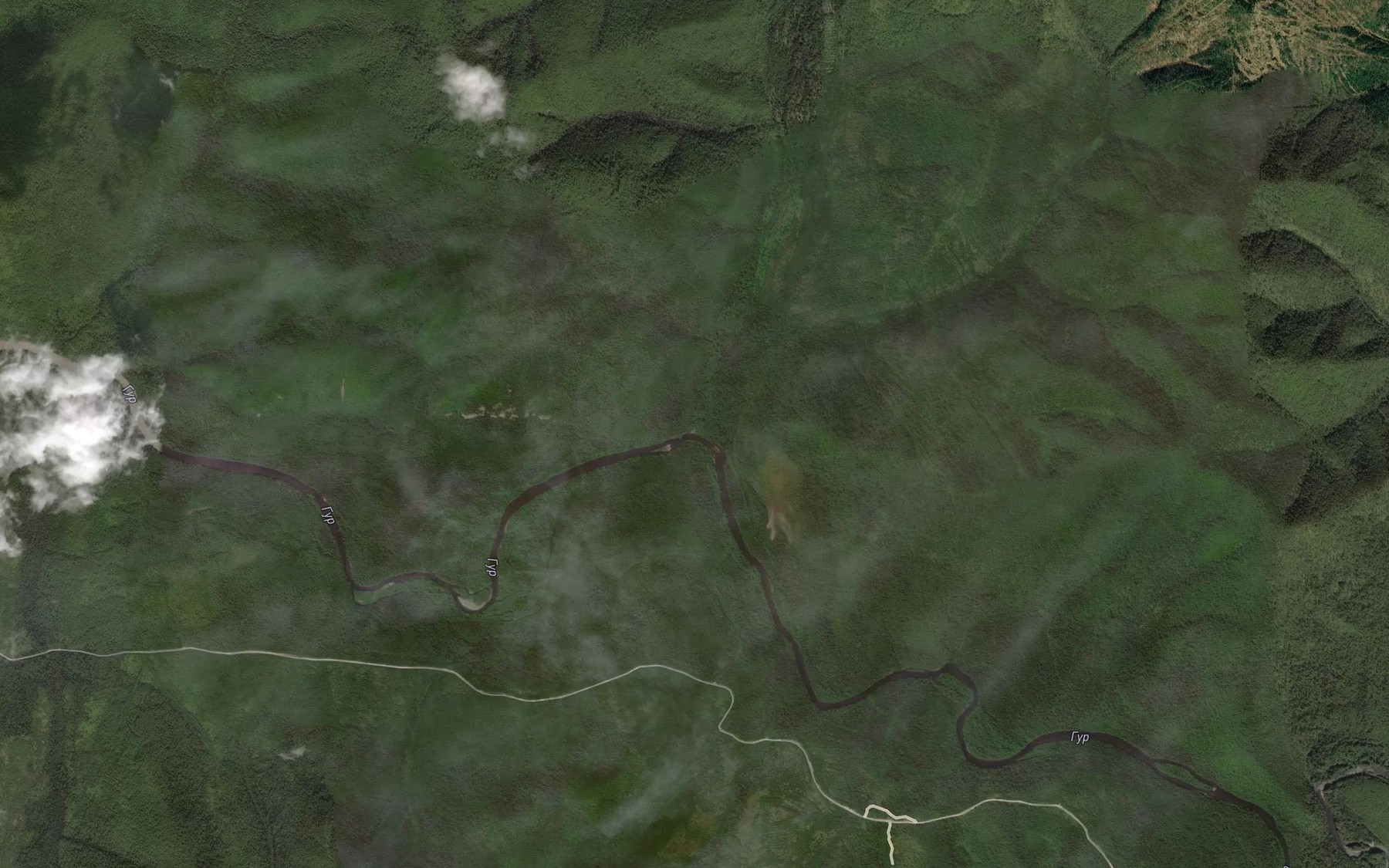 Satellite map of the Dyukali
