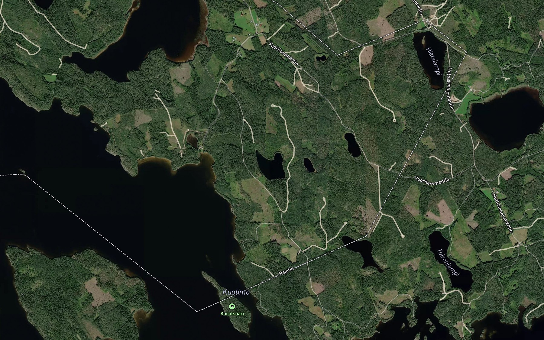 Satellite map of the Niilampi