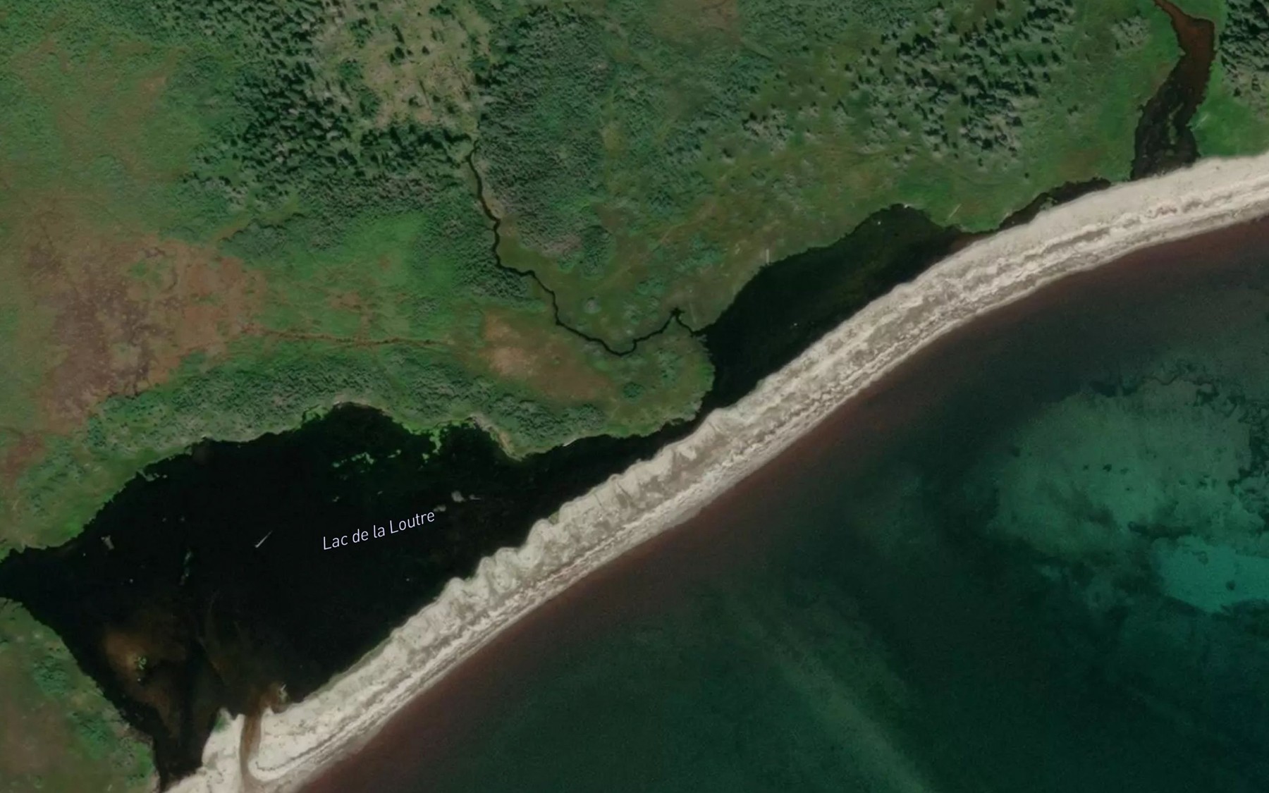 Satellite map of the Lac de la Loutre