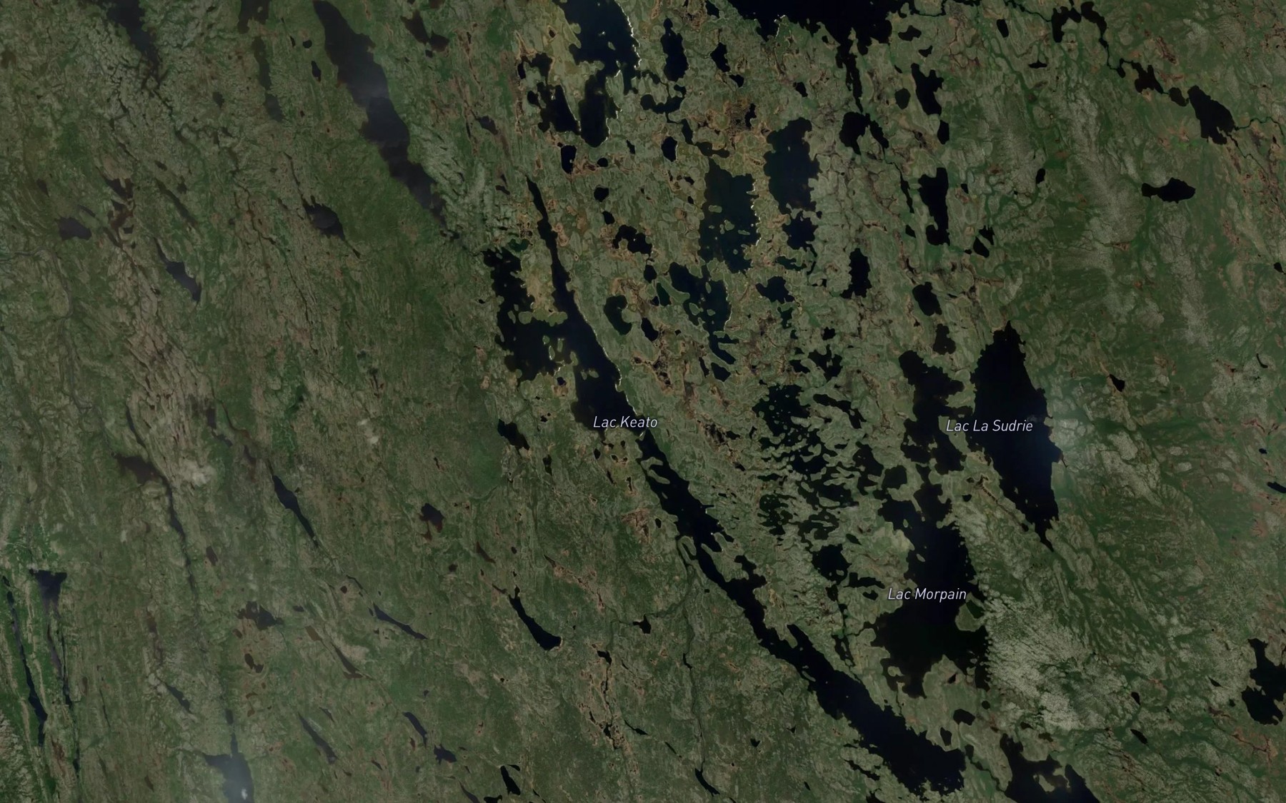 Satellite map of the Lac Keato