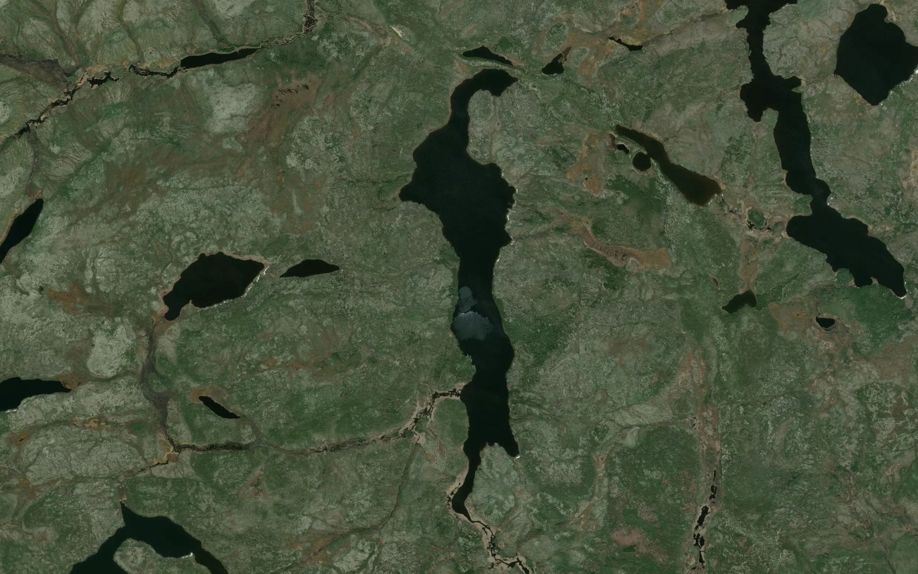Satellite map of the Spice Lake