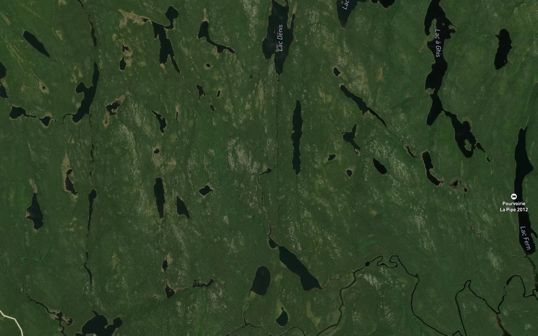 Satellite map of the Etang Nathalie