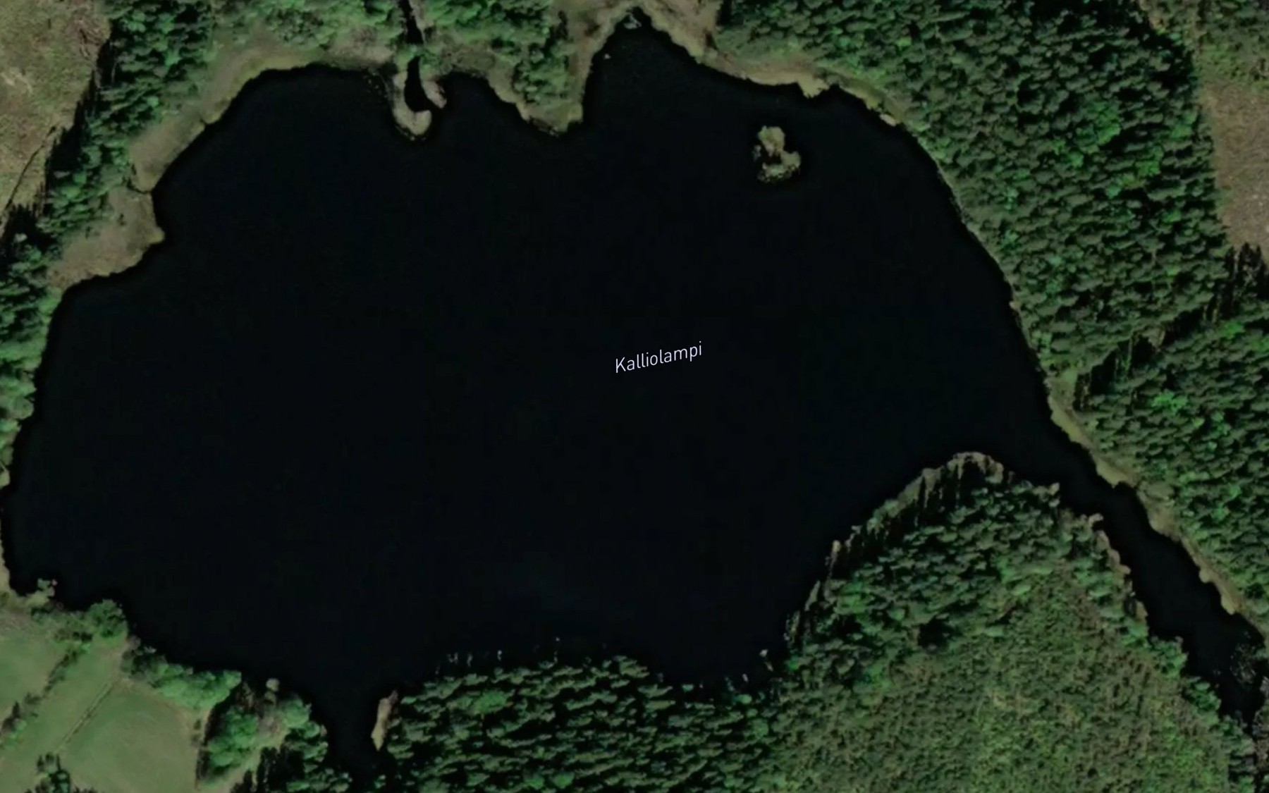 Satellite map of the Kalliolampi