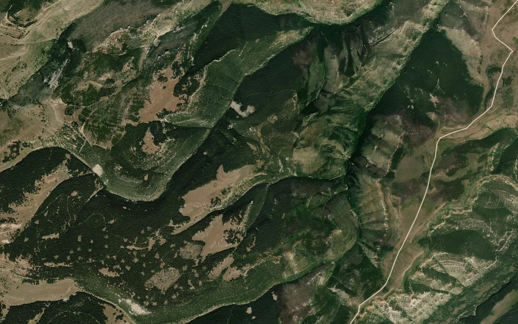 Satellite map of the Crater Spring