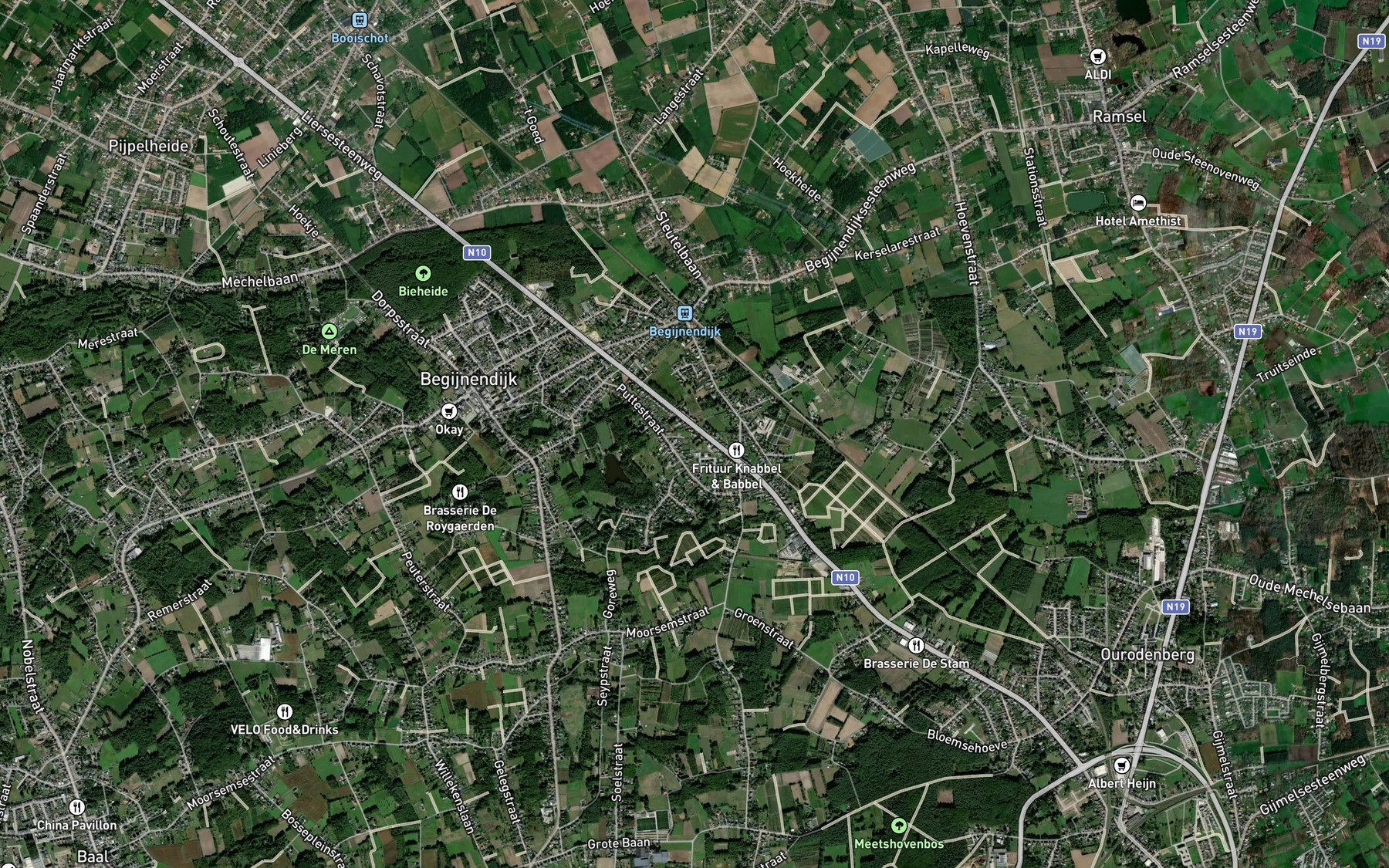 Satellite map of the Kalsterloop
