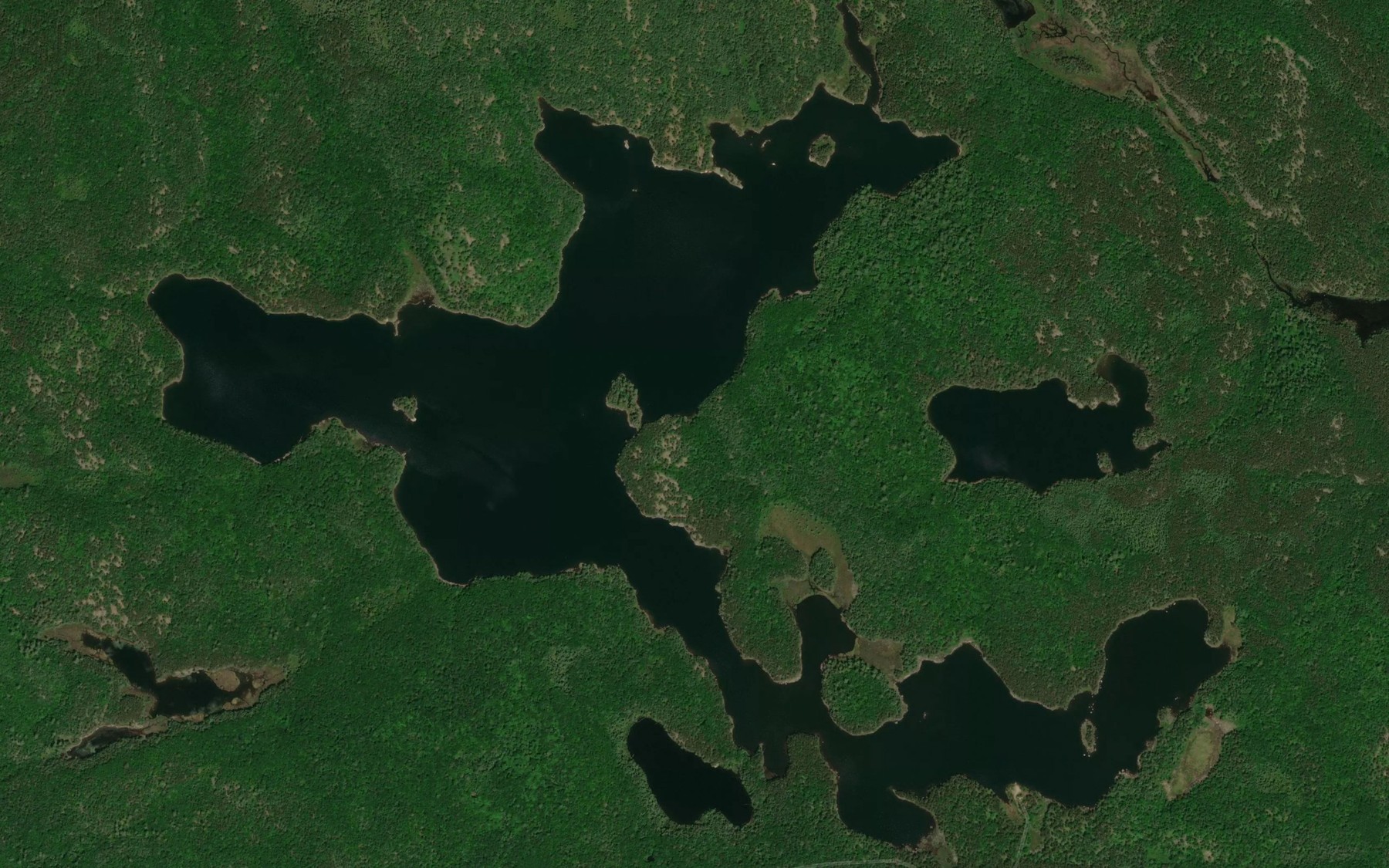 Satellite map of the Dubbelewe Lake