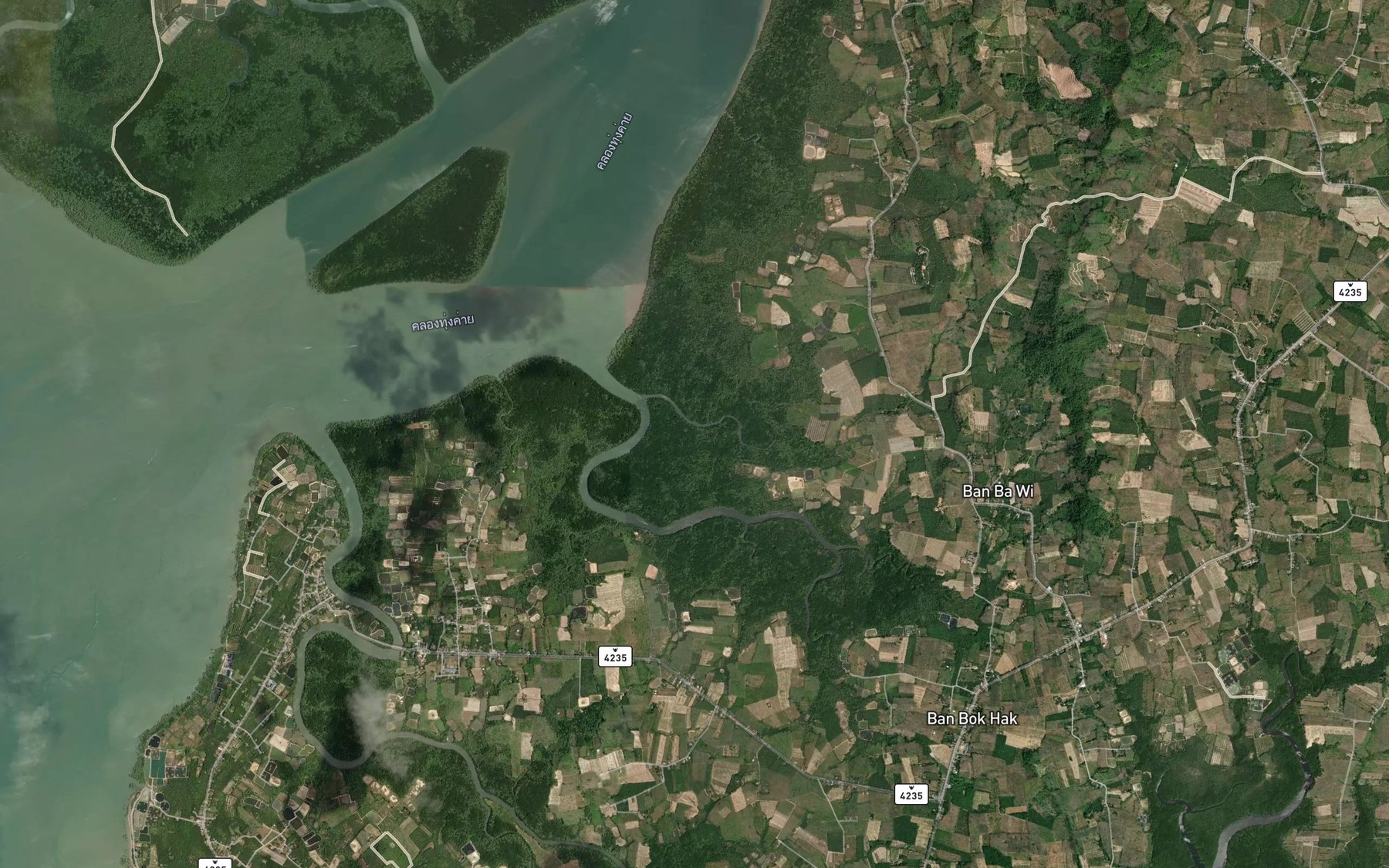 Satellite map of the Khlong Bawi