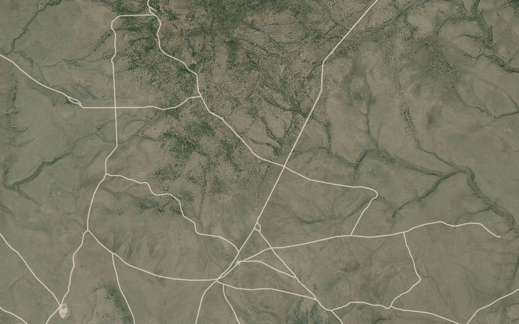 Satellite map of the Hunters Reservoir