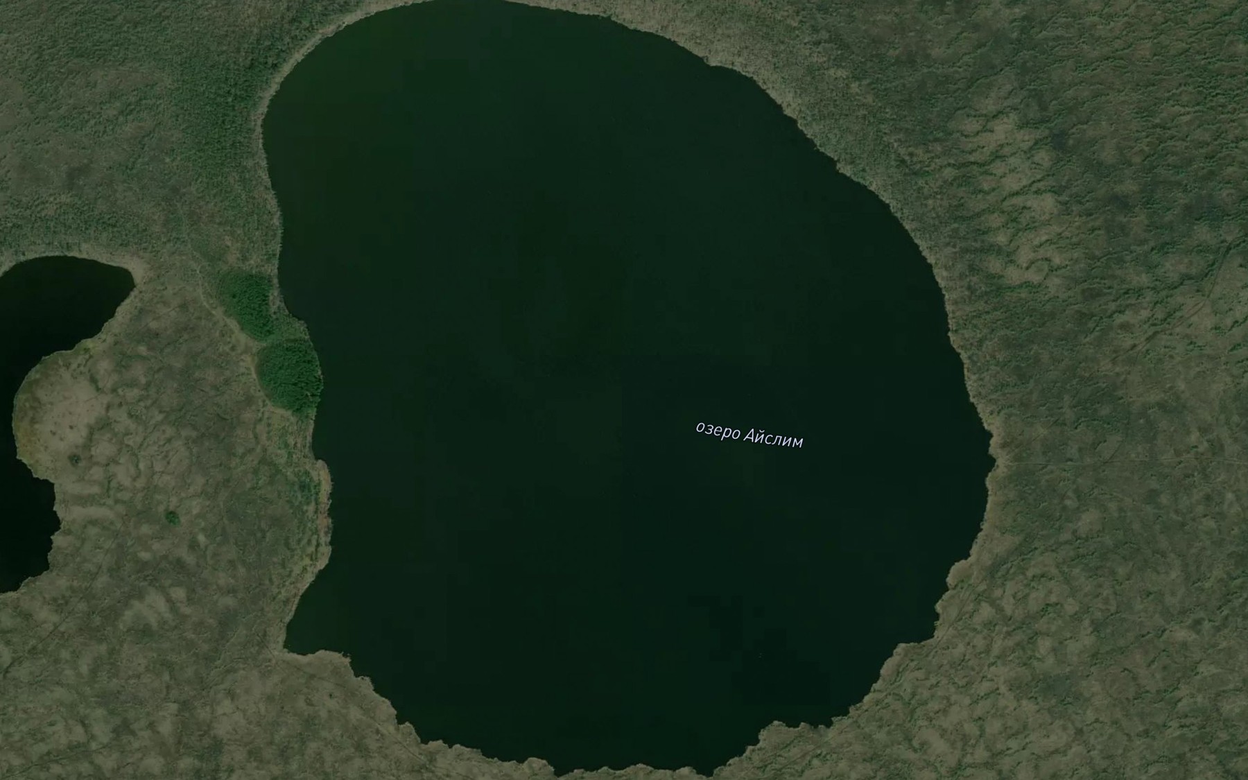 Satellite map of the Ozero Ayslim