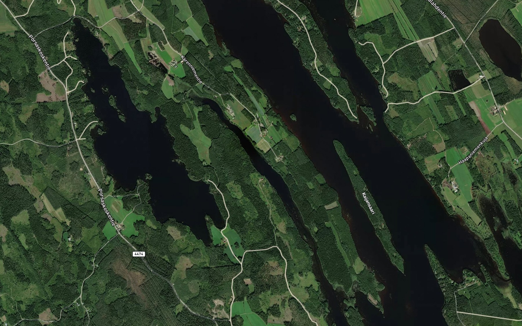 Satellite map of the Karenniemenlahti