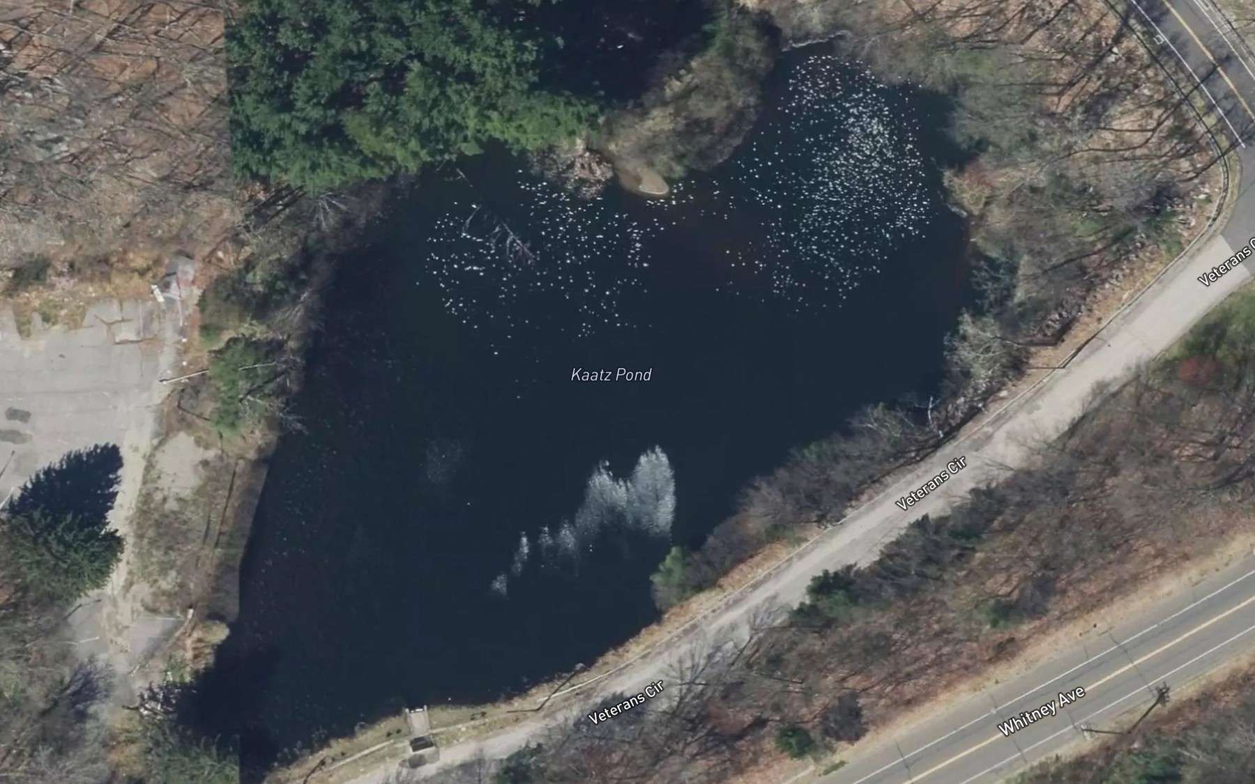 Satellite map of the Kaatz Pond
