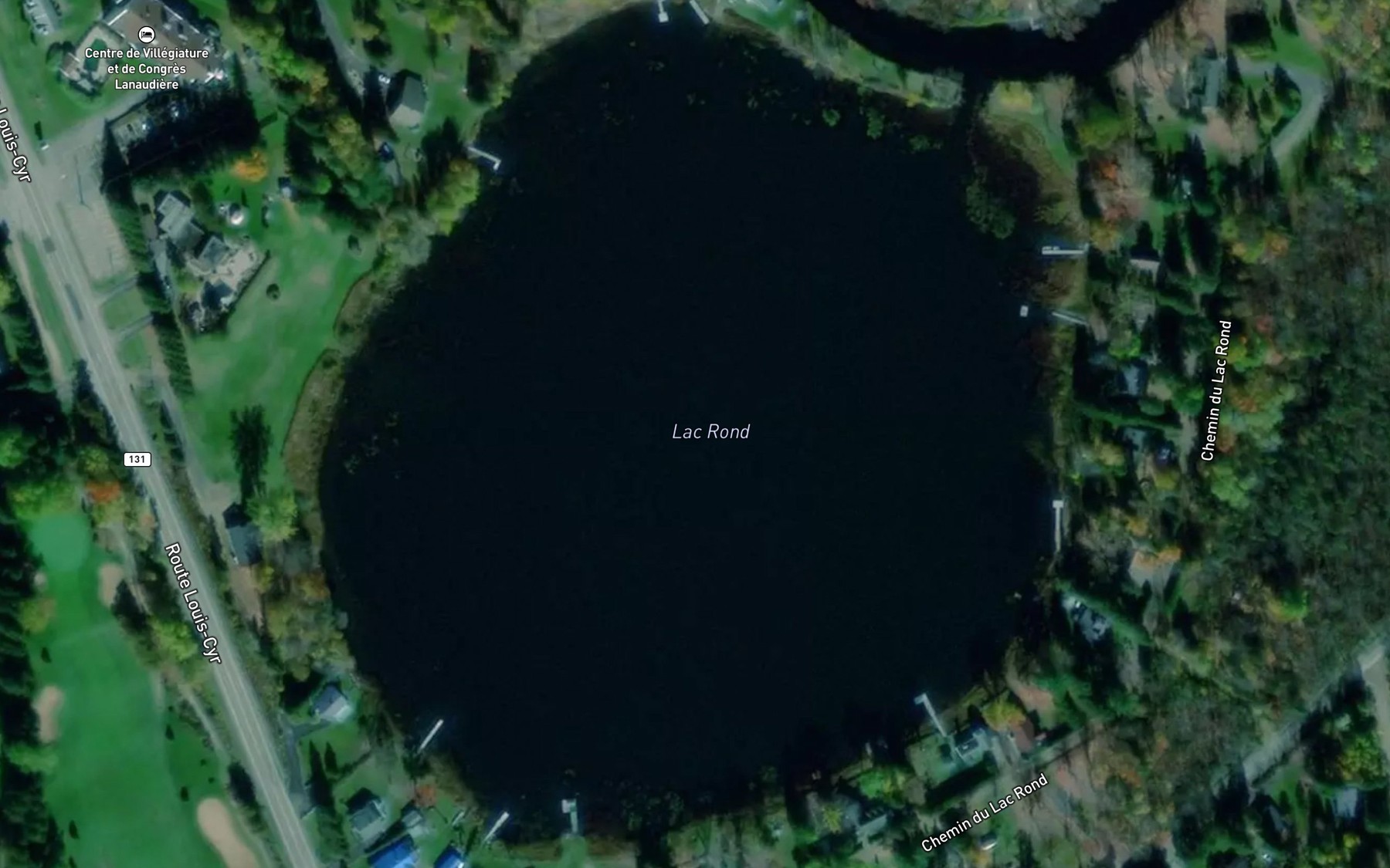 Satellite map of the Lac Rond