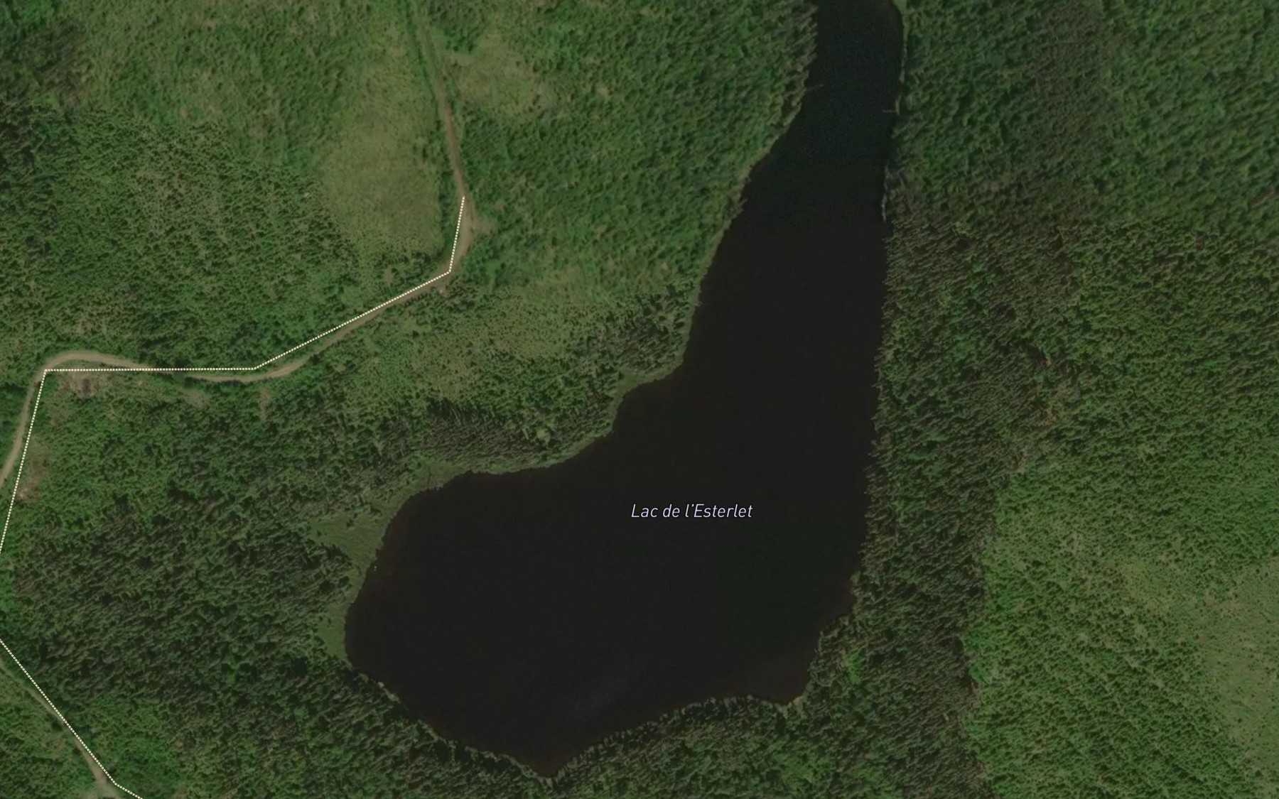 Satellite map of the Lac de l'Esterlet