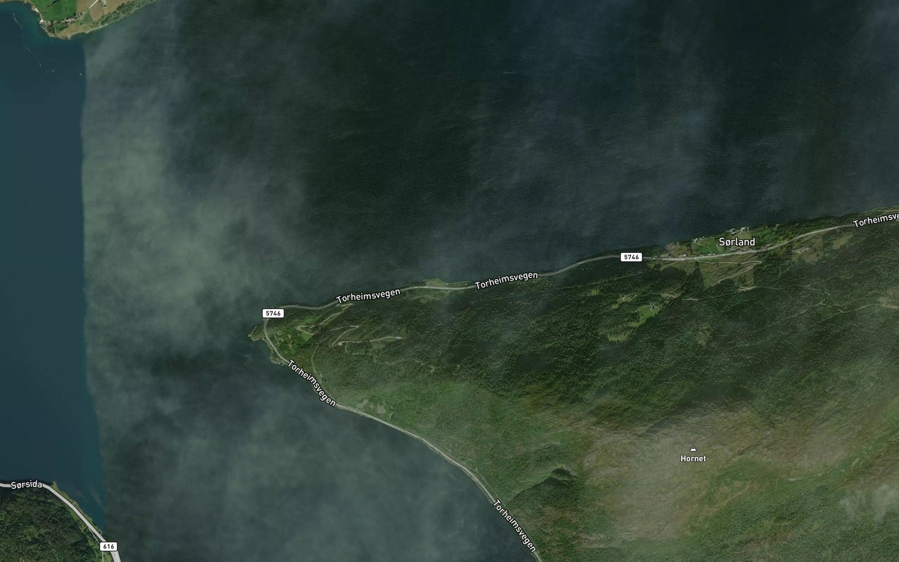 Satellite map of the Vollsetvika