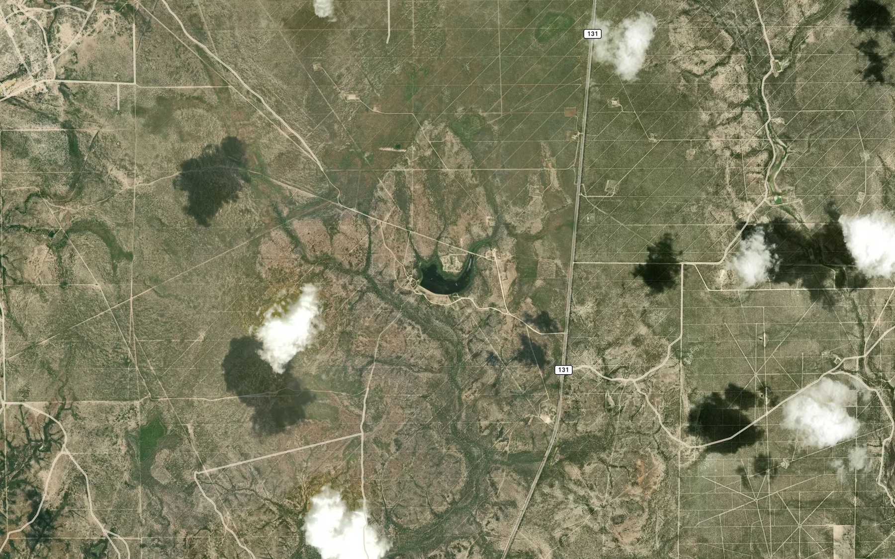 Satellite map of the Lowrance Lake