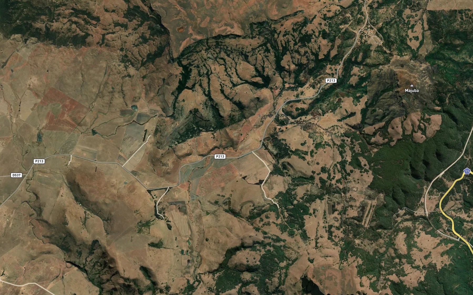 Satellite map of the Ouhoutspruit