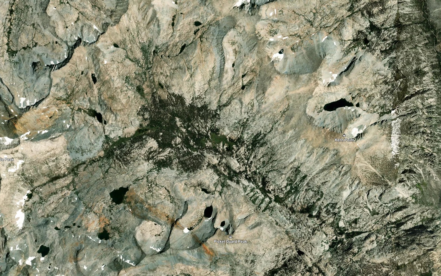 Satellite map of the Gallats Lake
